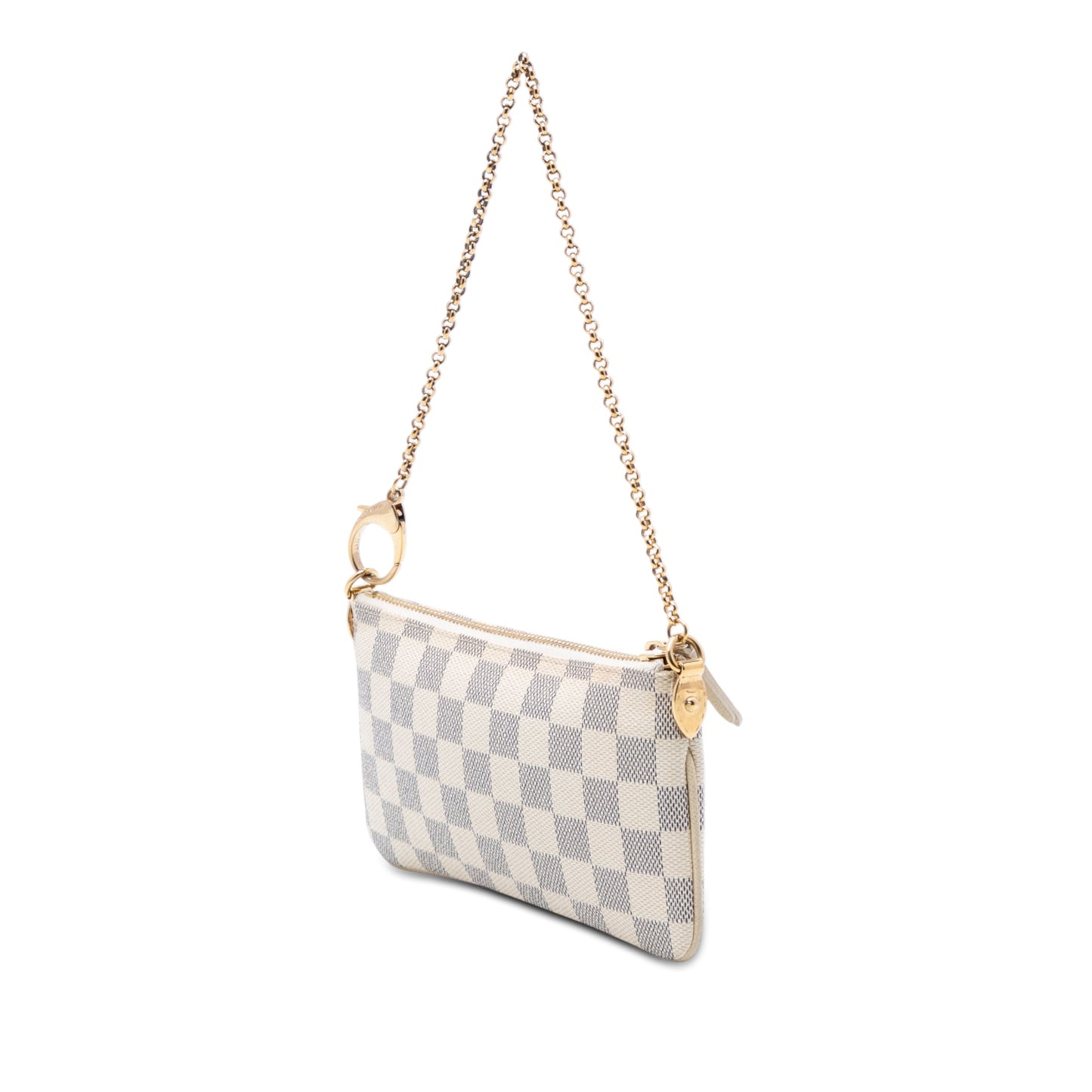 Louis Vuitton Damier Azur Trunks Labels Pochette Milla MM