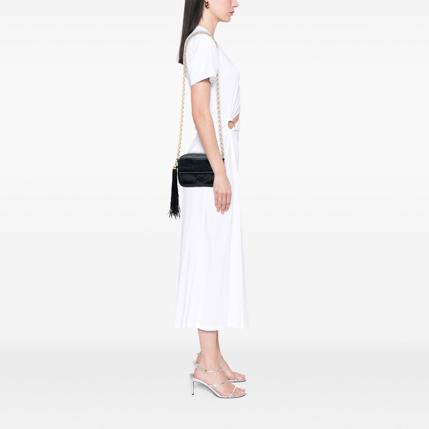 Chanel Mini CC Quilted Lambskin Tassel Camera Bag