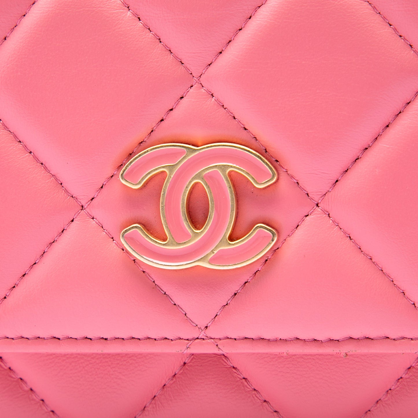 Chanel Mini Quilted Lambskin Pending CC Wallet On Chain