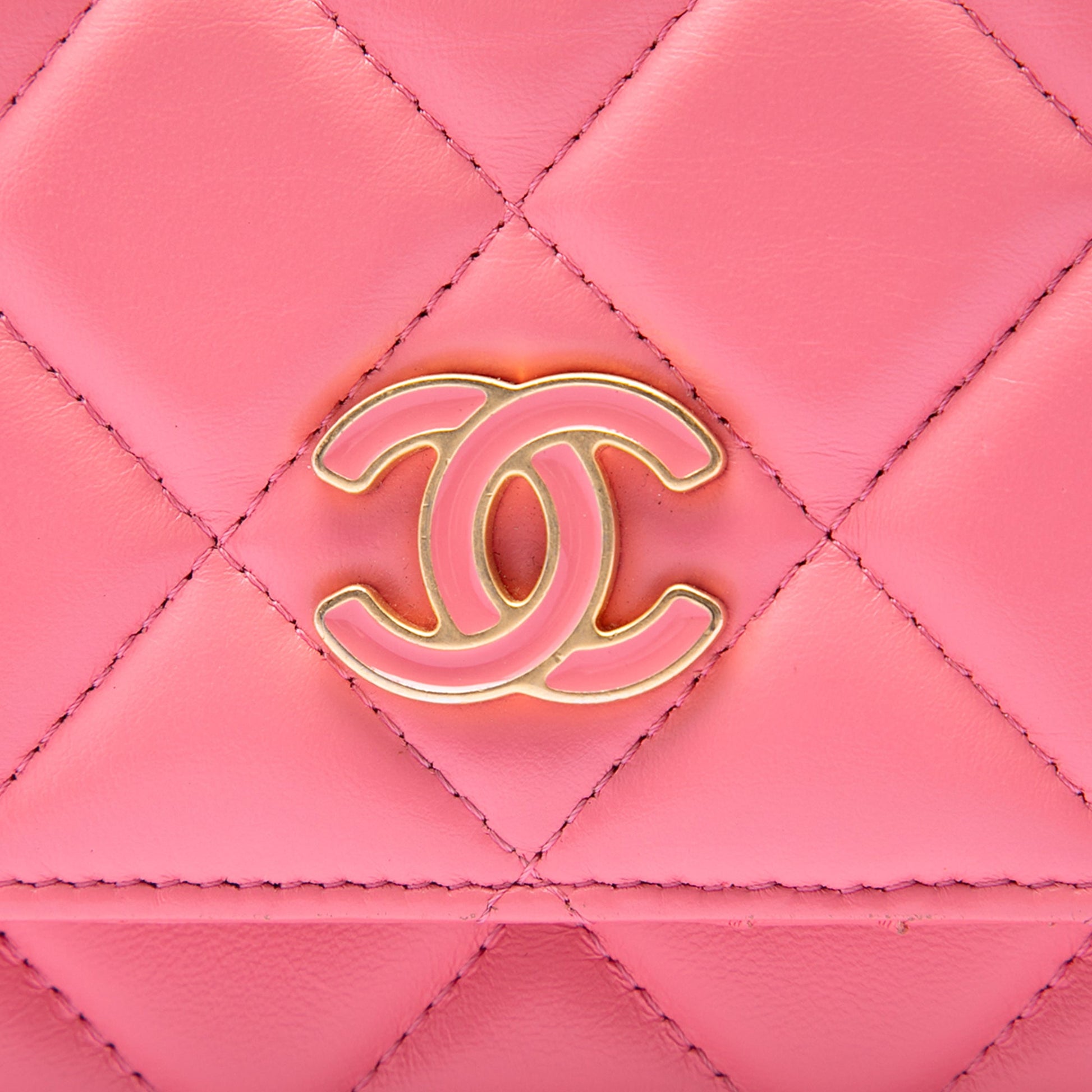Chanel Mini Quilted Lambskin Pending CC Wallet On Chain