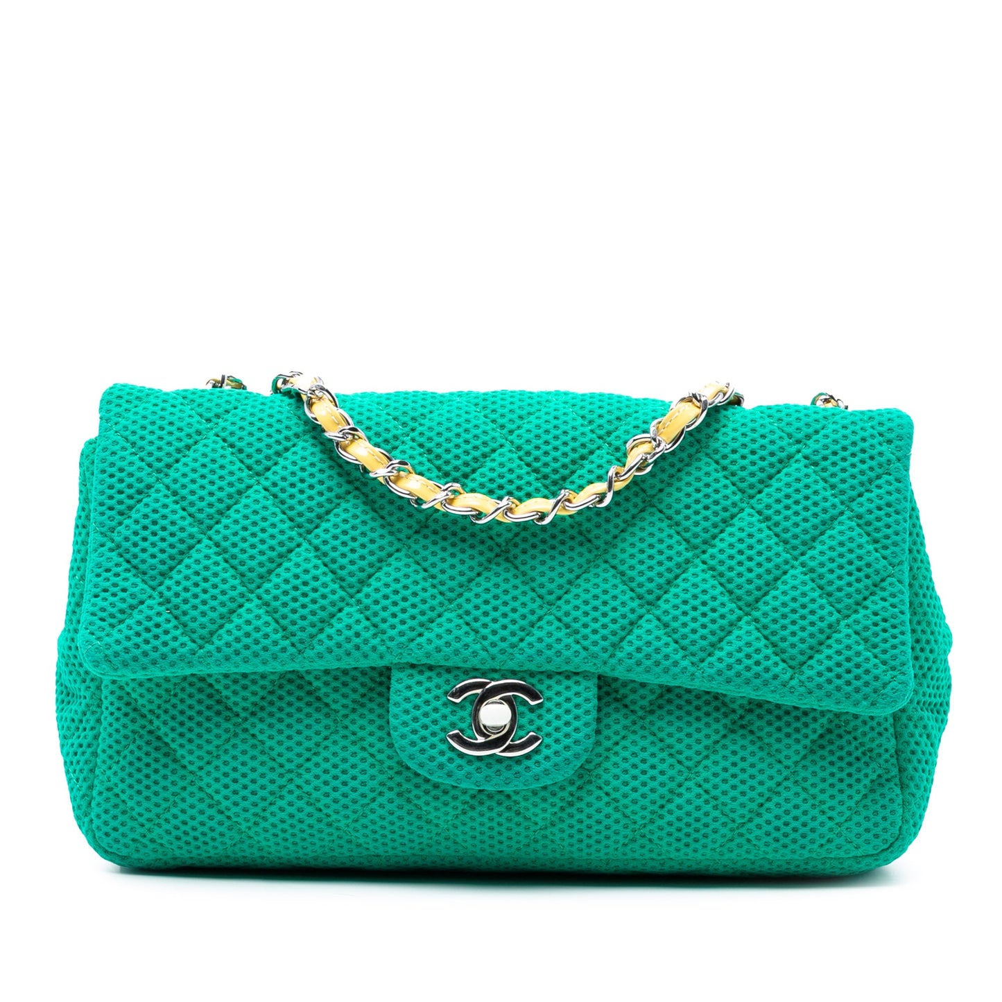 Chanel Medium Classic Technical Fabric Single Flap