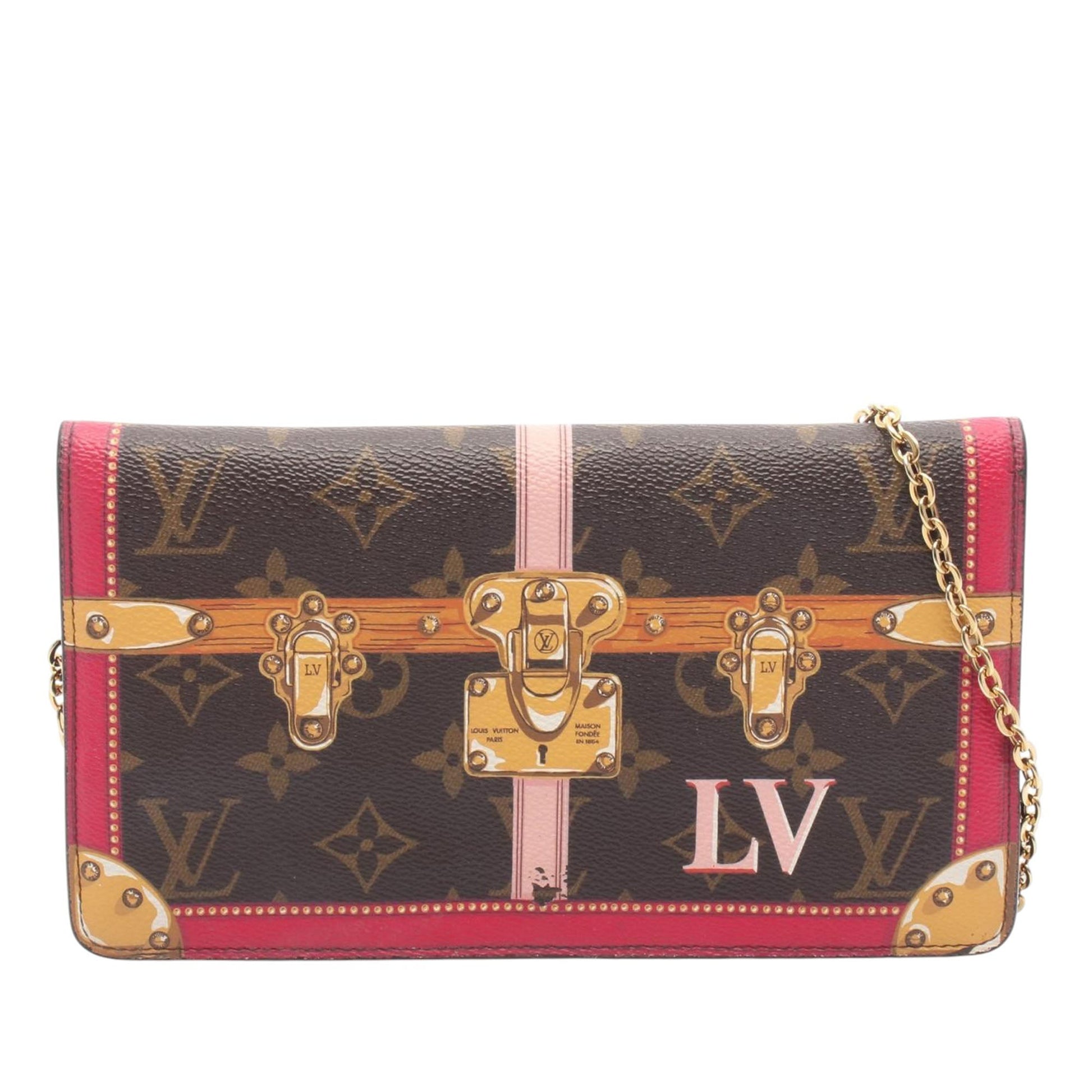 Louis Vuitton Monogram Summer Trunks Pochette Weekend