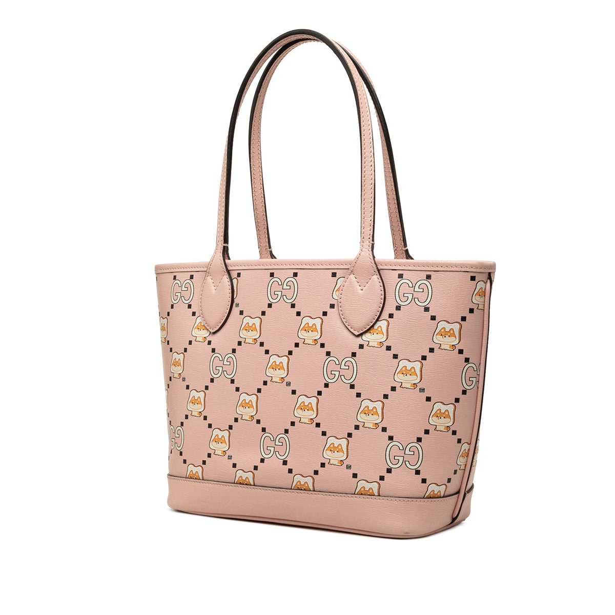 Gucci Pikarar Kawaii GG Printed Calfskin Tote — Pink