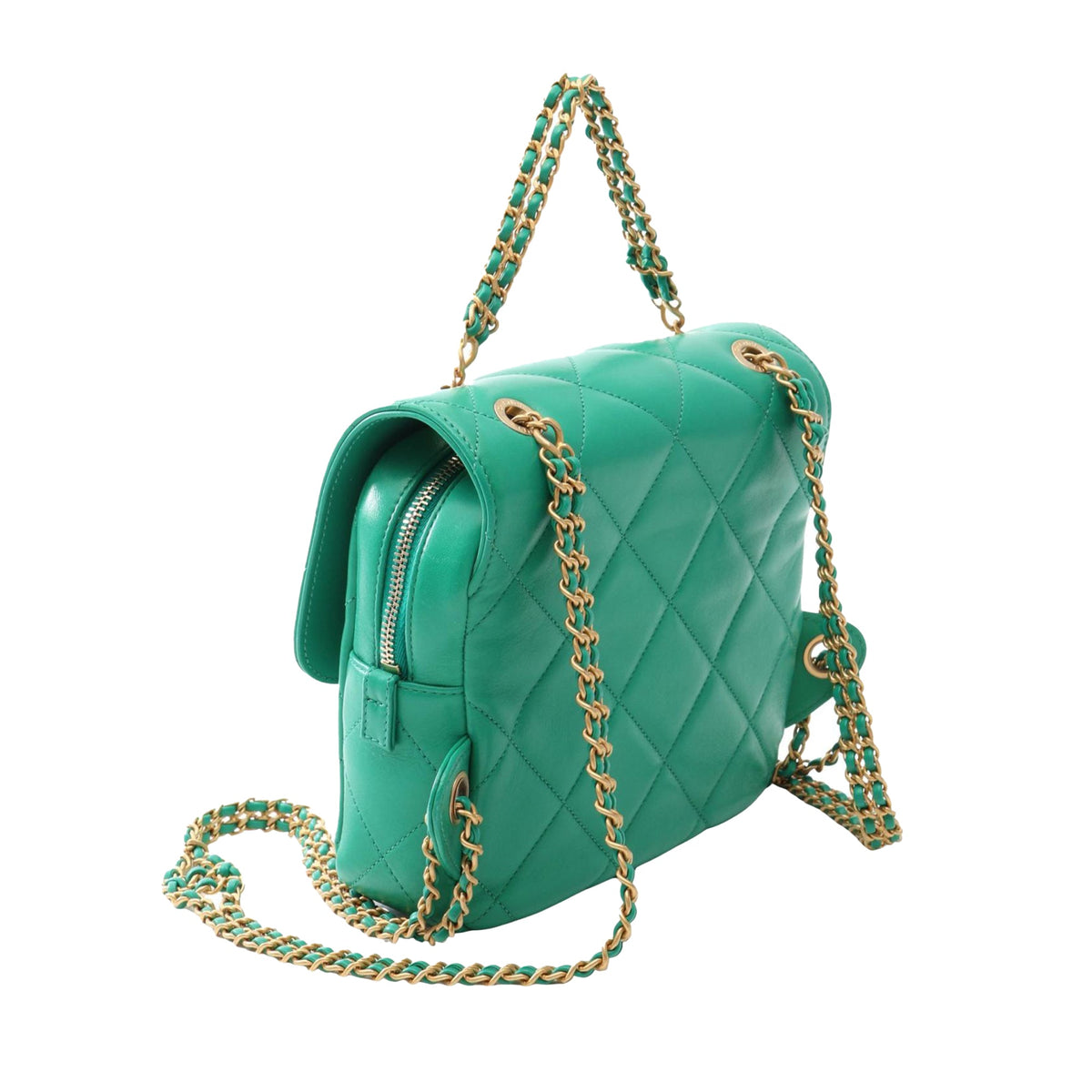Chanel Quilted Lambskin Chain Melody Backpack