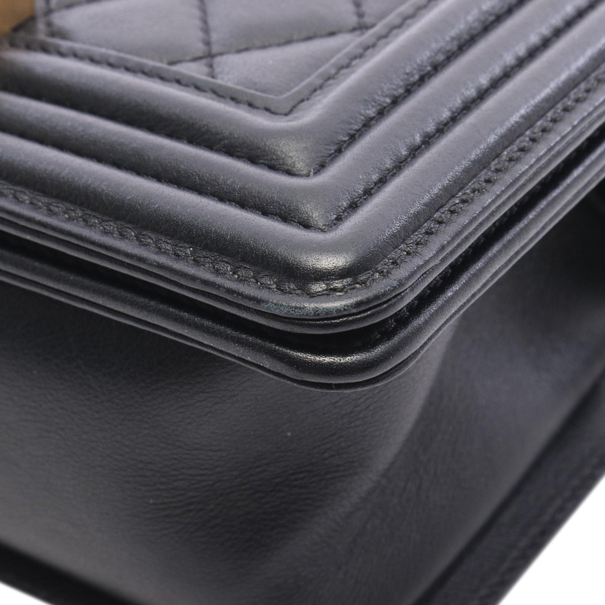 Chanel Old Medium Quilted Lambskin Boy Flap