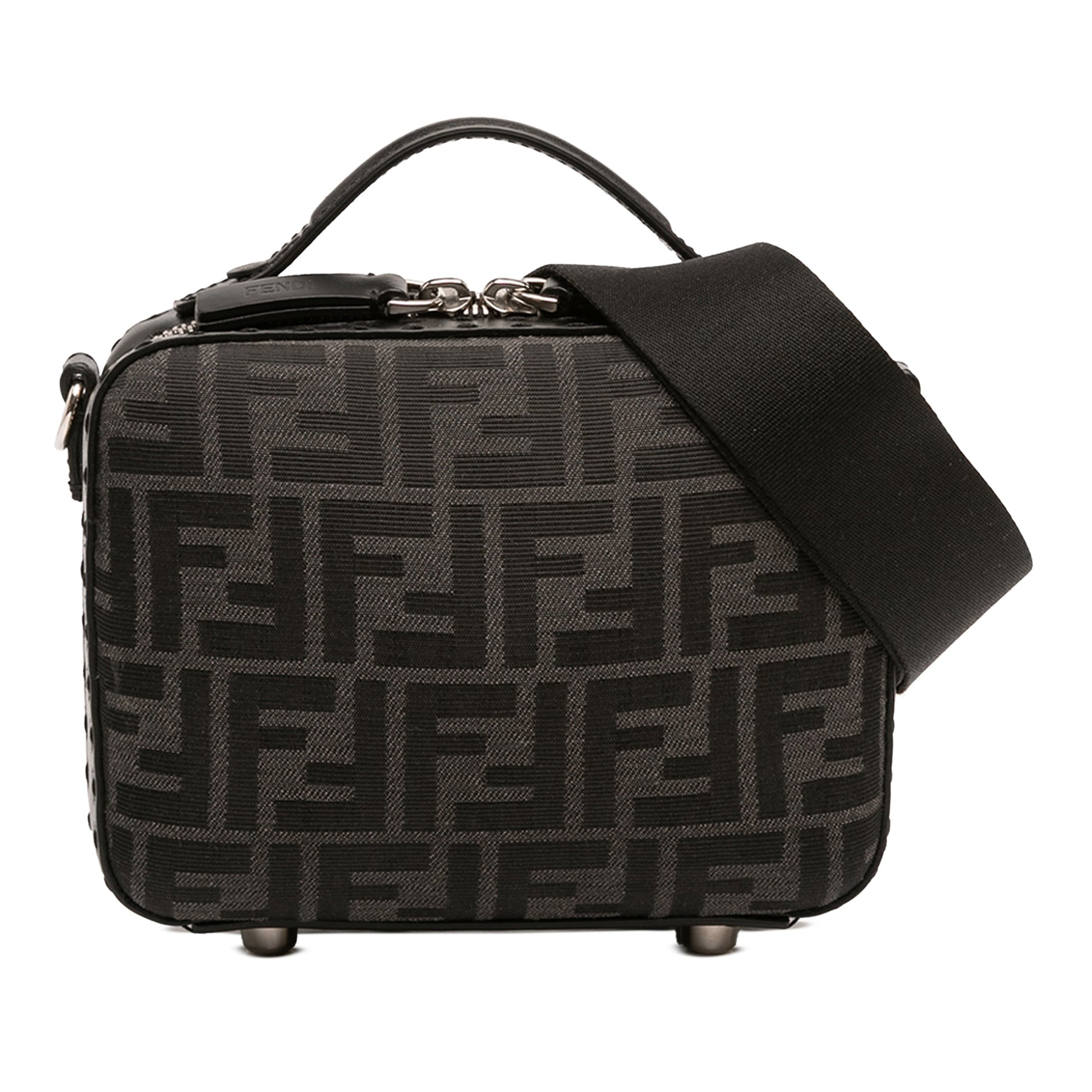 Fendi Mini Zucca Canvas Suitcase Bag