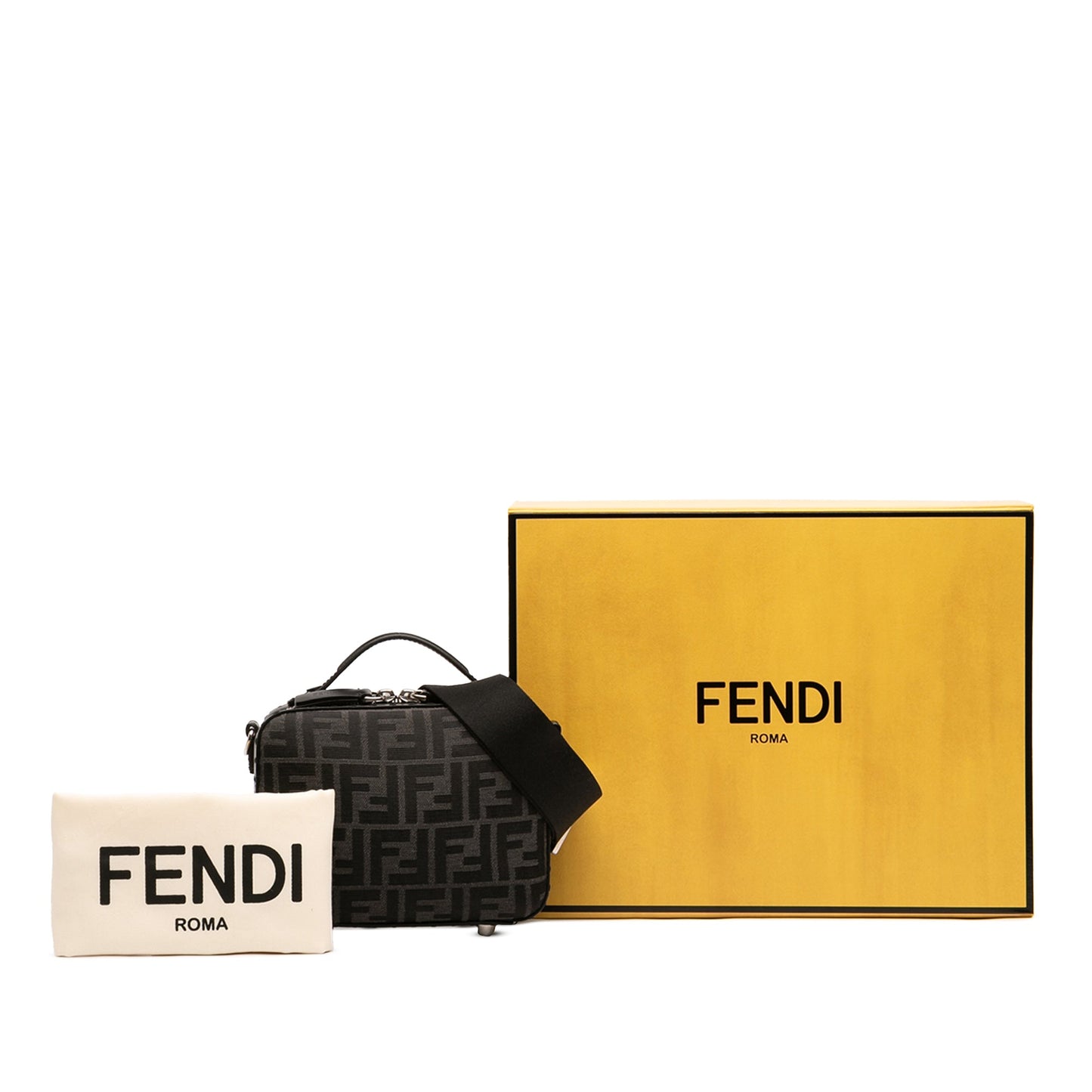 Fendi Mini Zucca Canvas Suitcase Bag