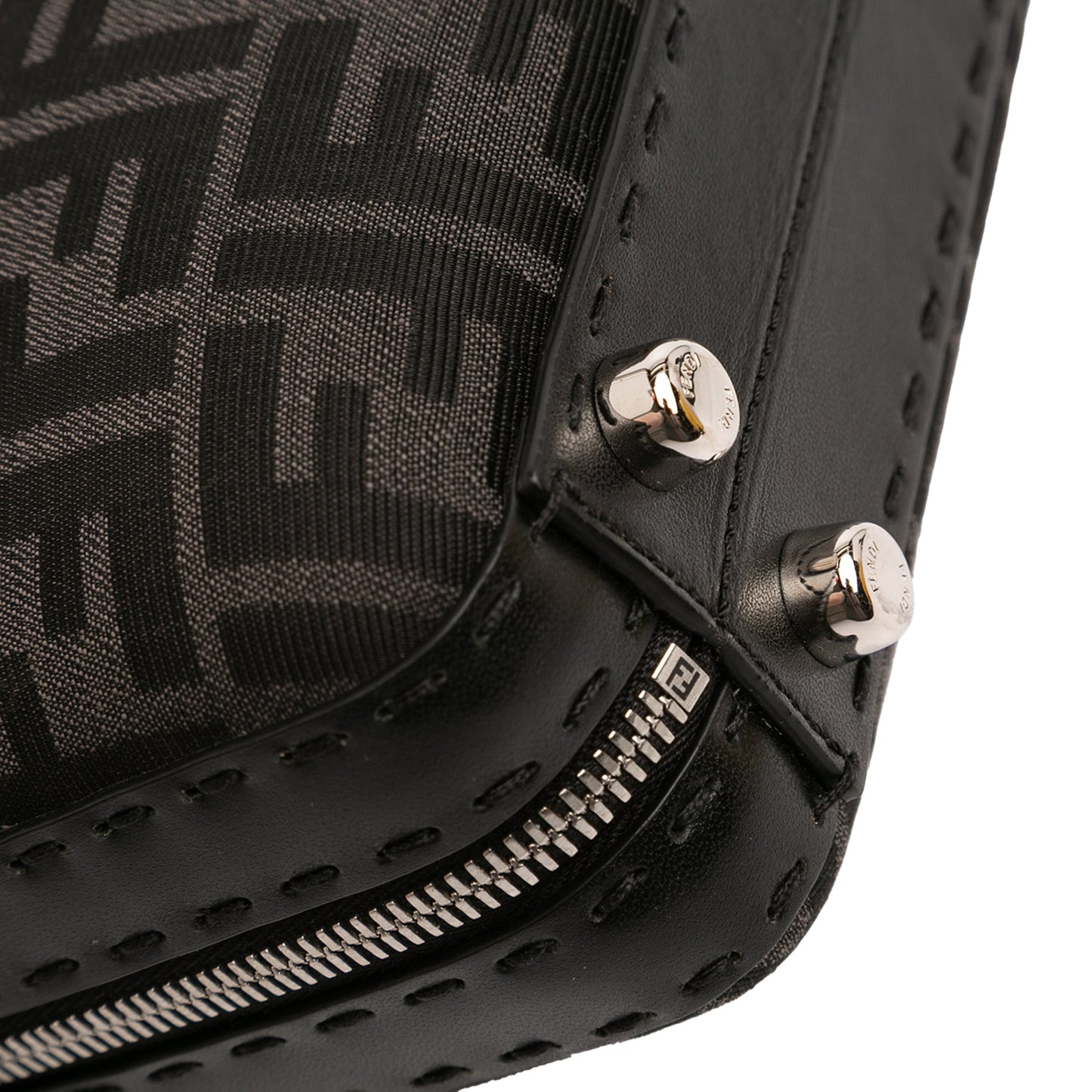 Fendi Mini Zucca Canvas Suitcase Bag