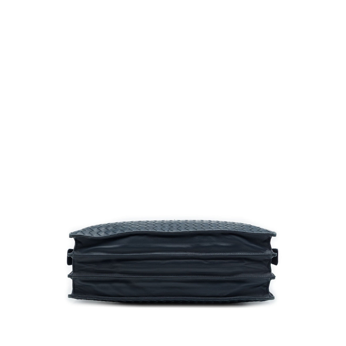 Bottega Veneta Nappa Intrecciato Business Bag — Blue