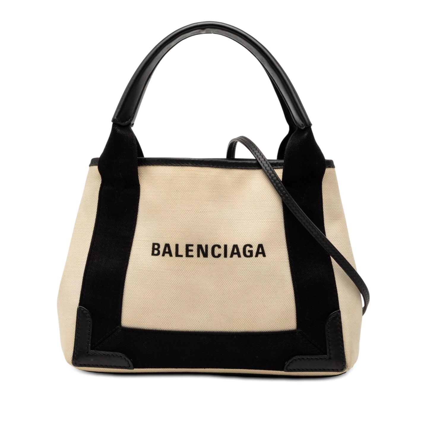 Balenciaga Canvas Navy Cabas XS