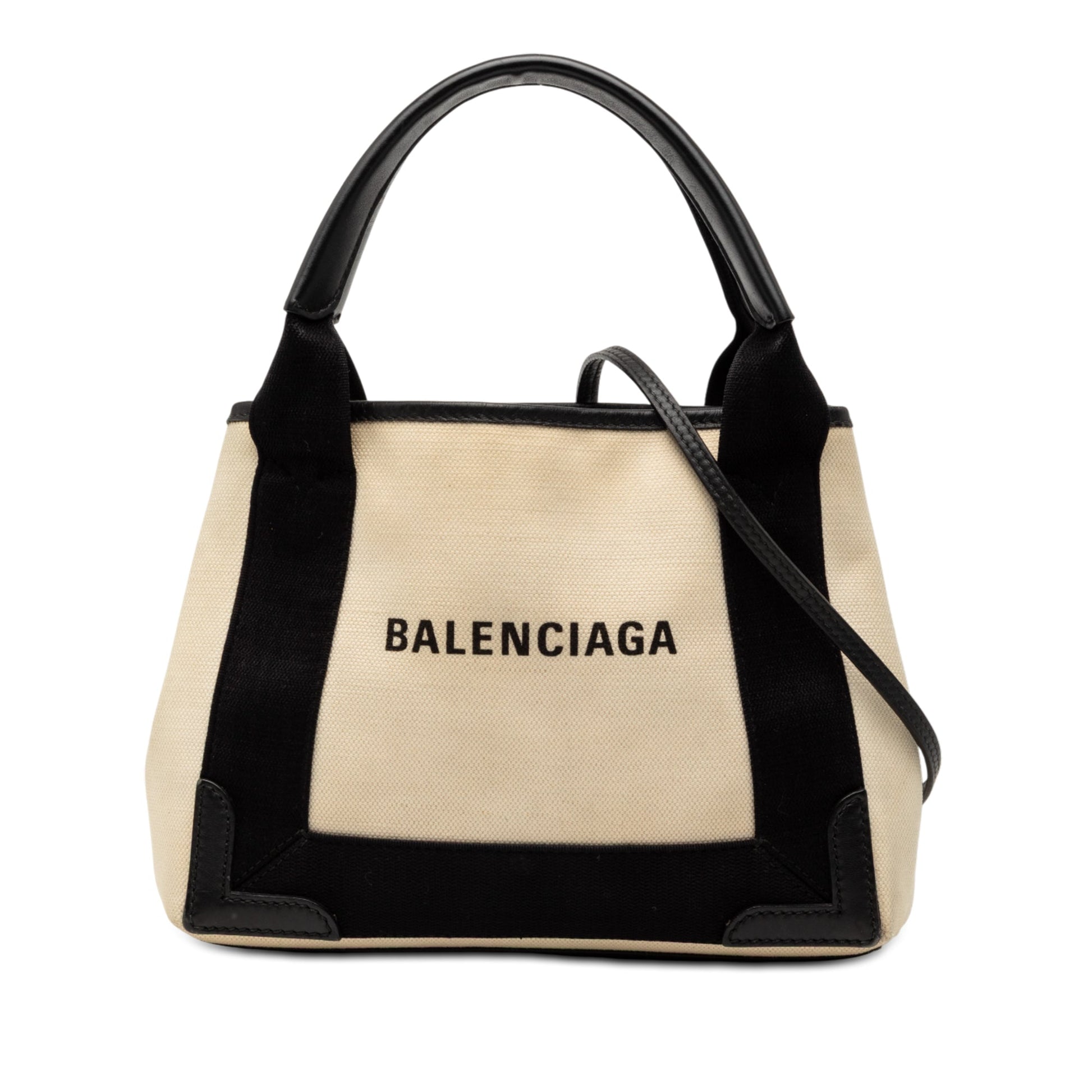 Balenciaga Canvas Navy Cabas XS