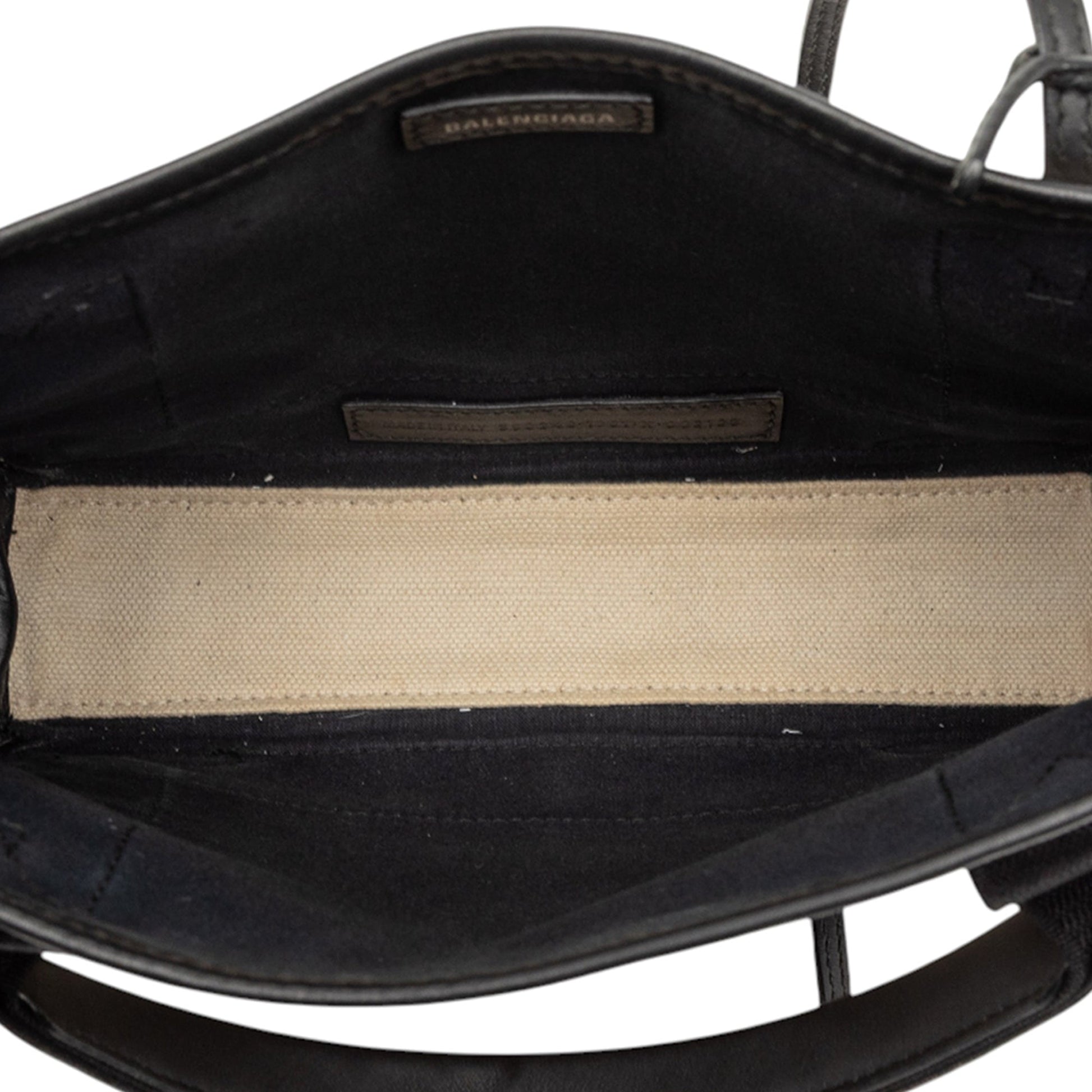 Balenciaga Canvas Navy Cabas XS