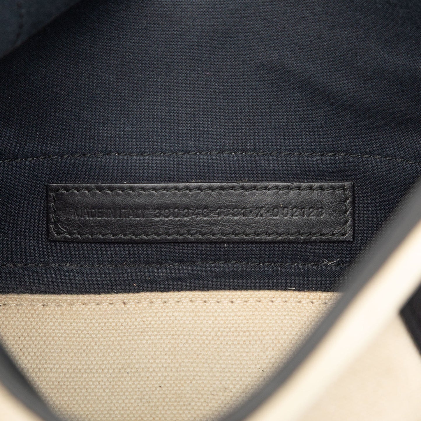 Balenciaga Canvas Navy Cabas XS