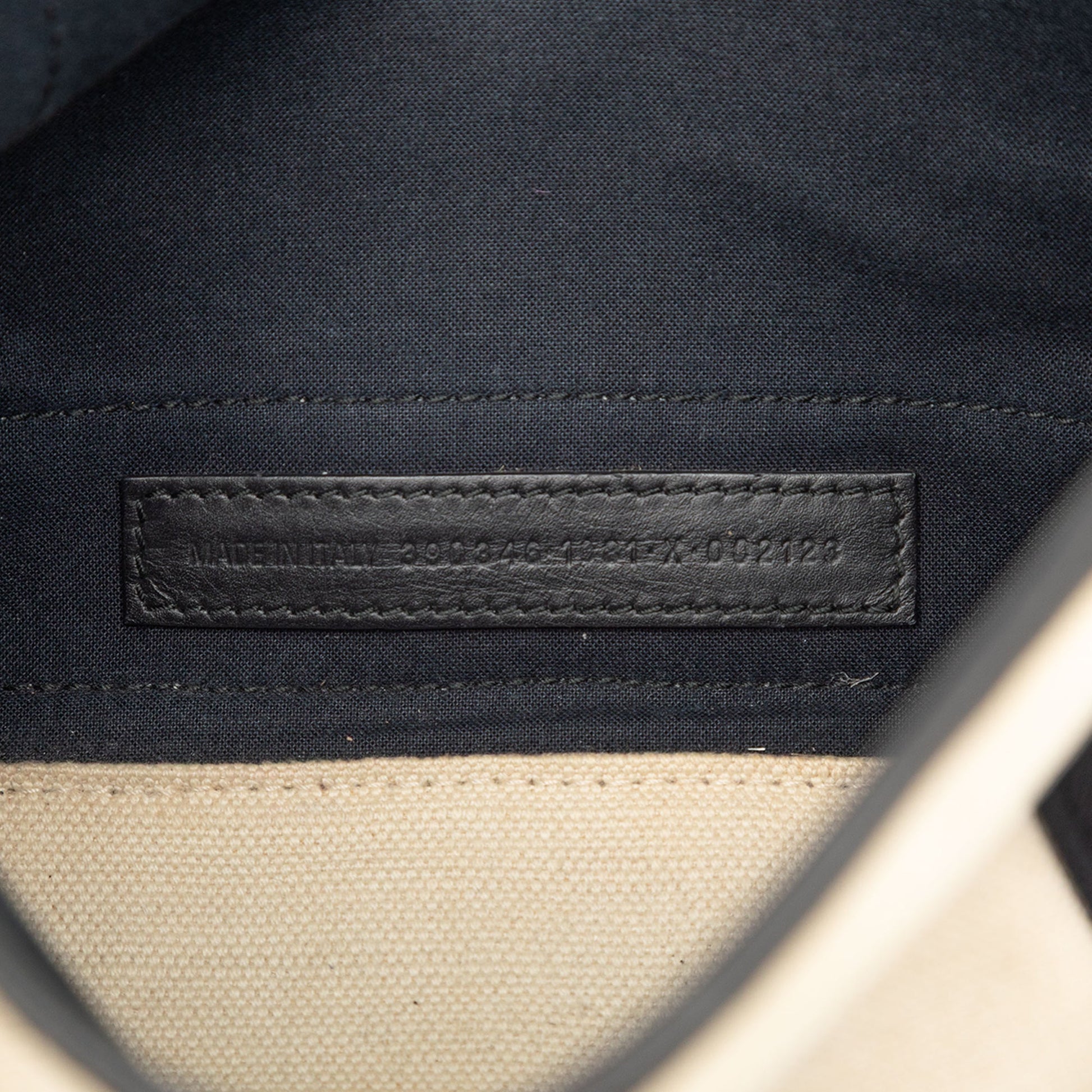 Balenciaga Canvas Navy Cabas XS