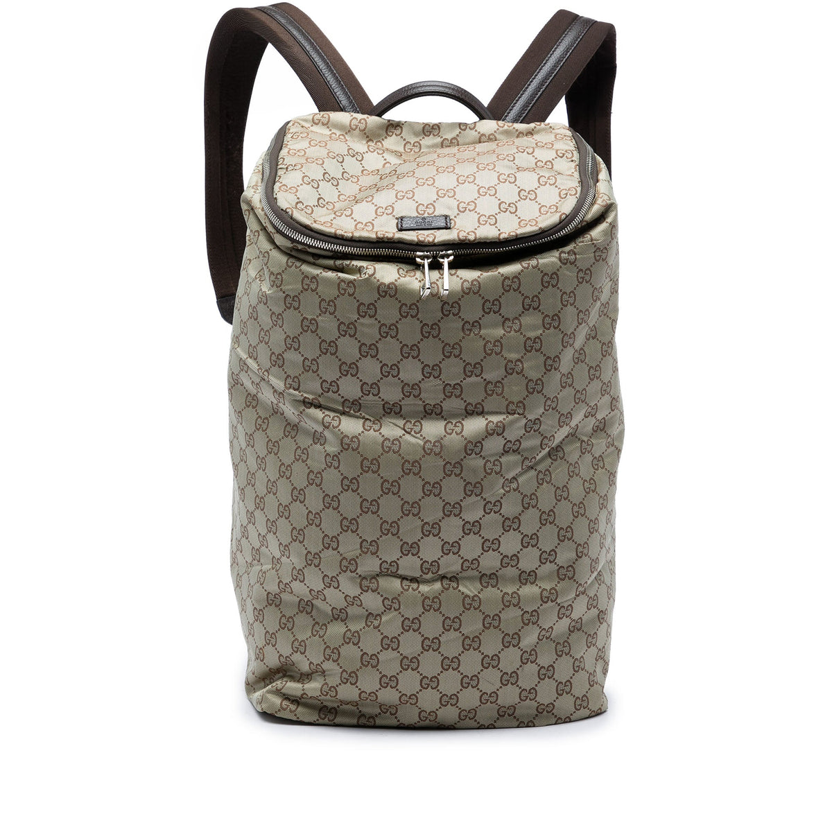 Gucci GG Nylon Backpack XL — Beige