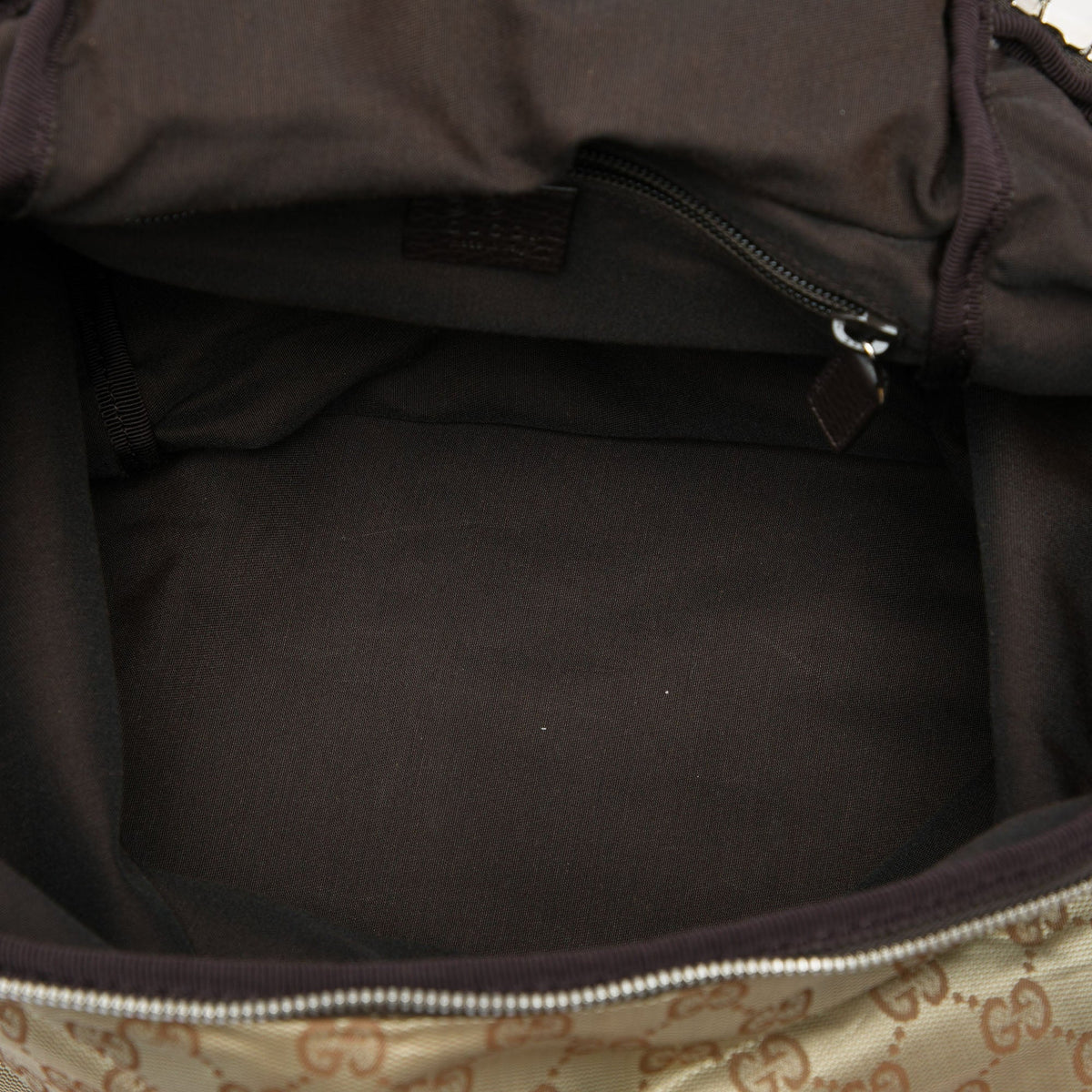 Gucci GG Nylon Backpack XL — Beige