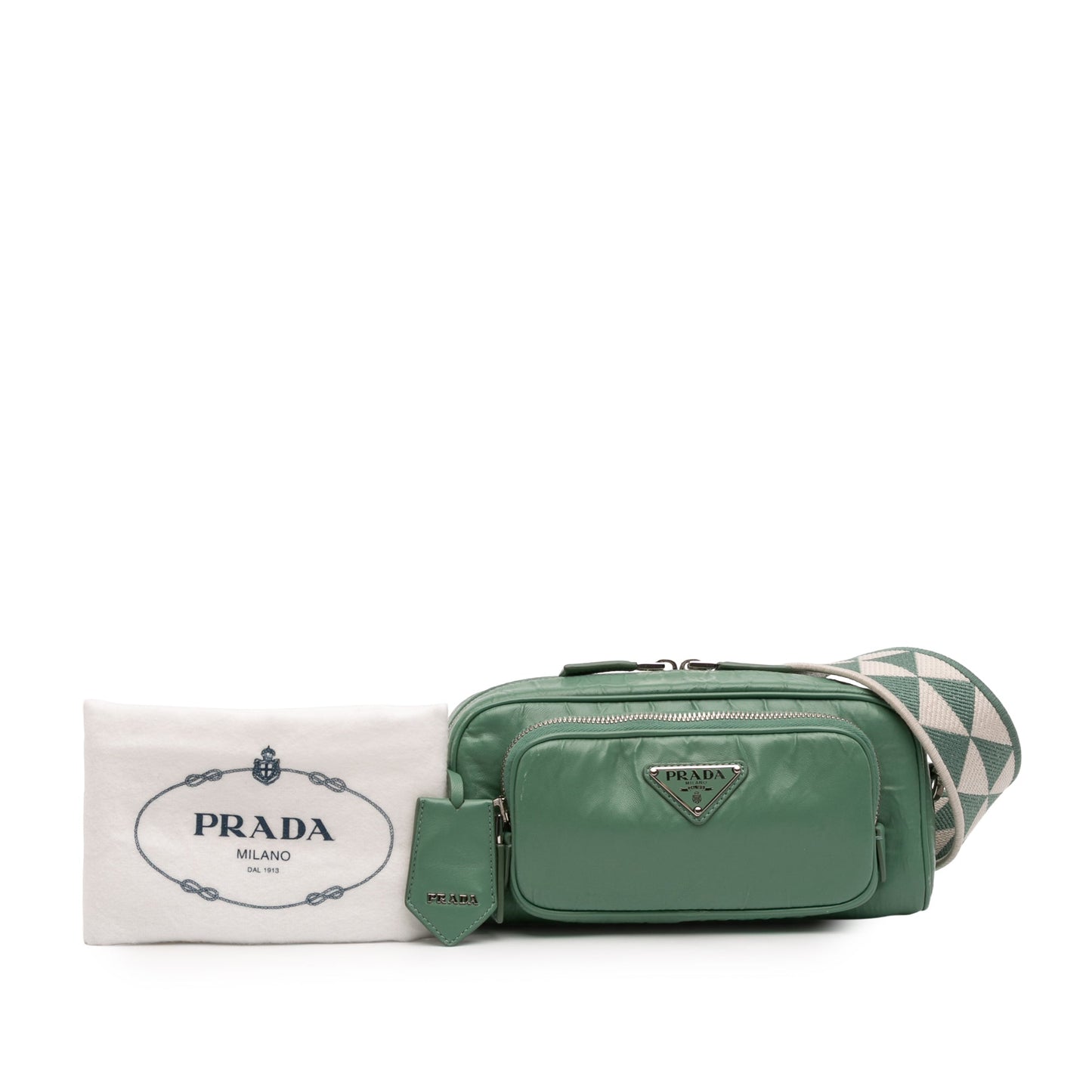 Prada Nappa Antique Multi Pocket Crossbody