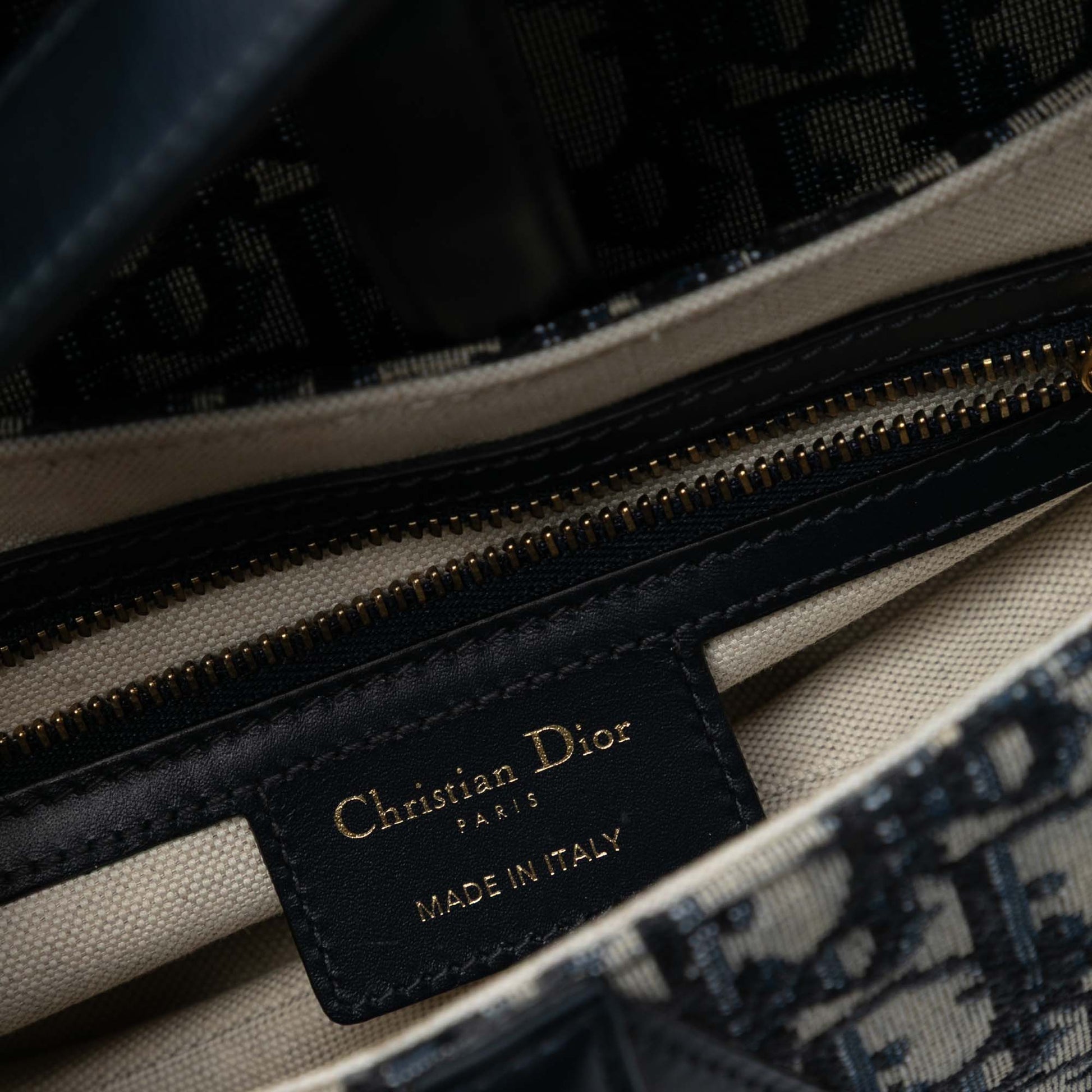 Dior Oblique Canvas Saddle Bag