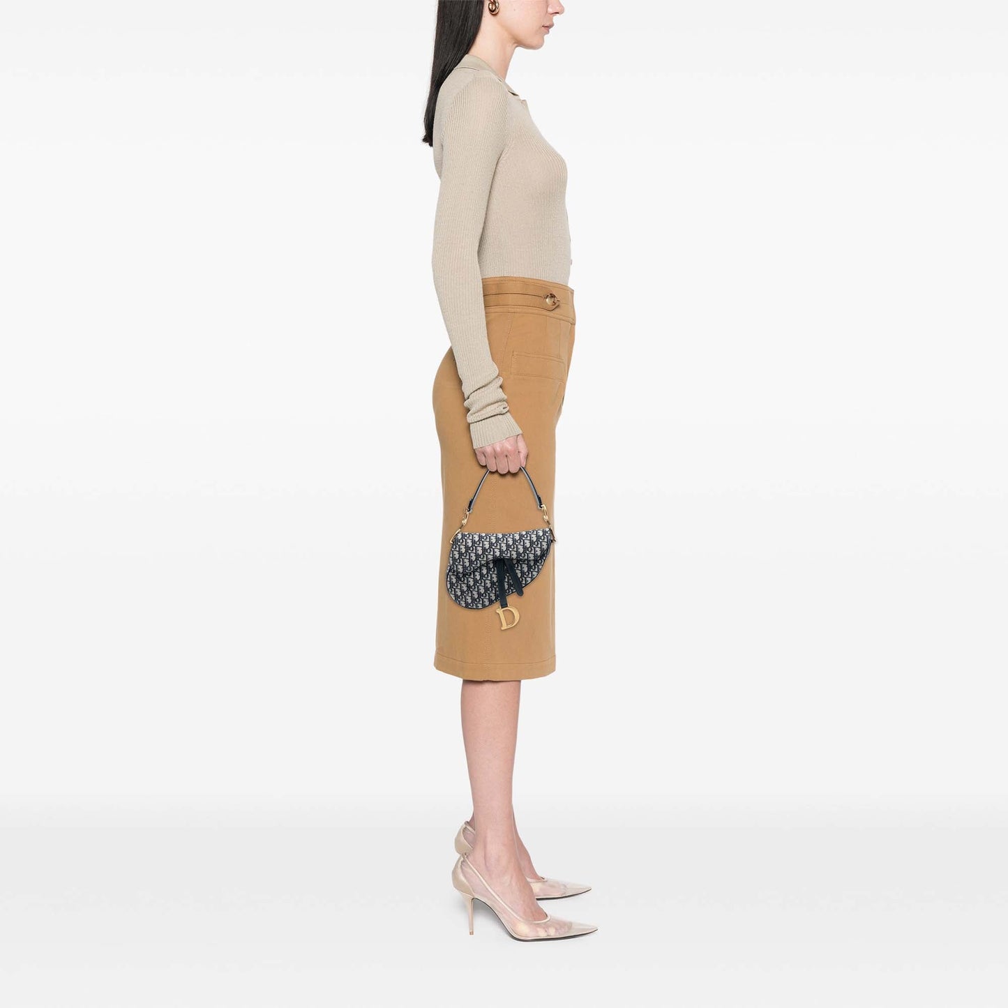 Dior Oblique Canvas Saddle Bag