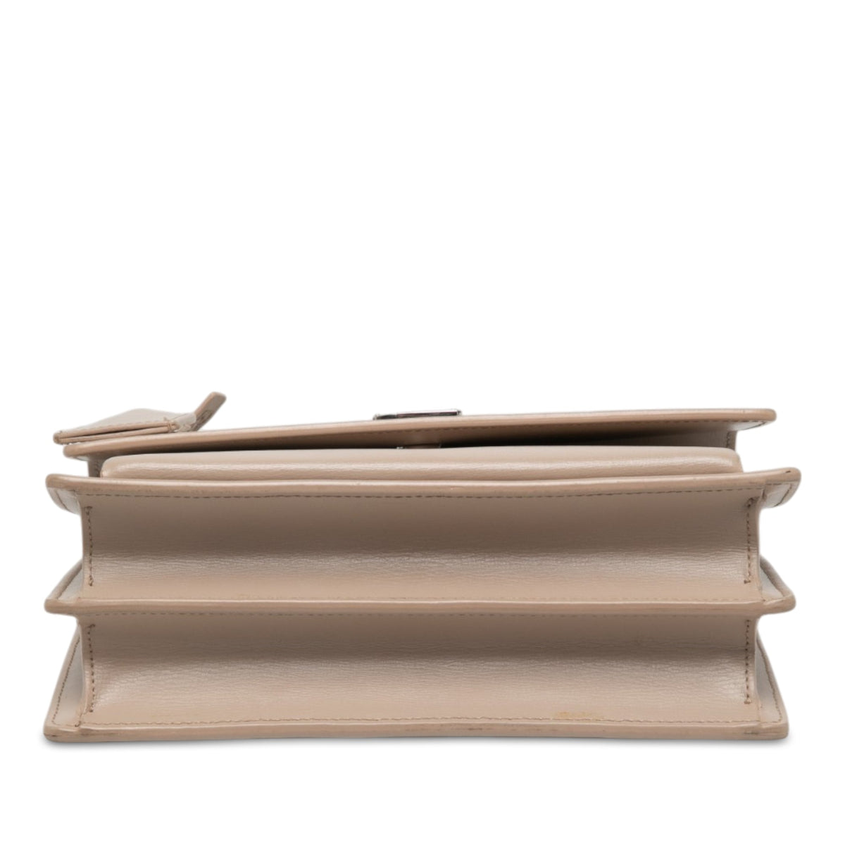 Saint Laurent Medium Calfskin Monogram Sunset Crossbody — Brown