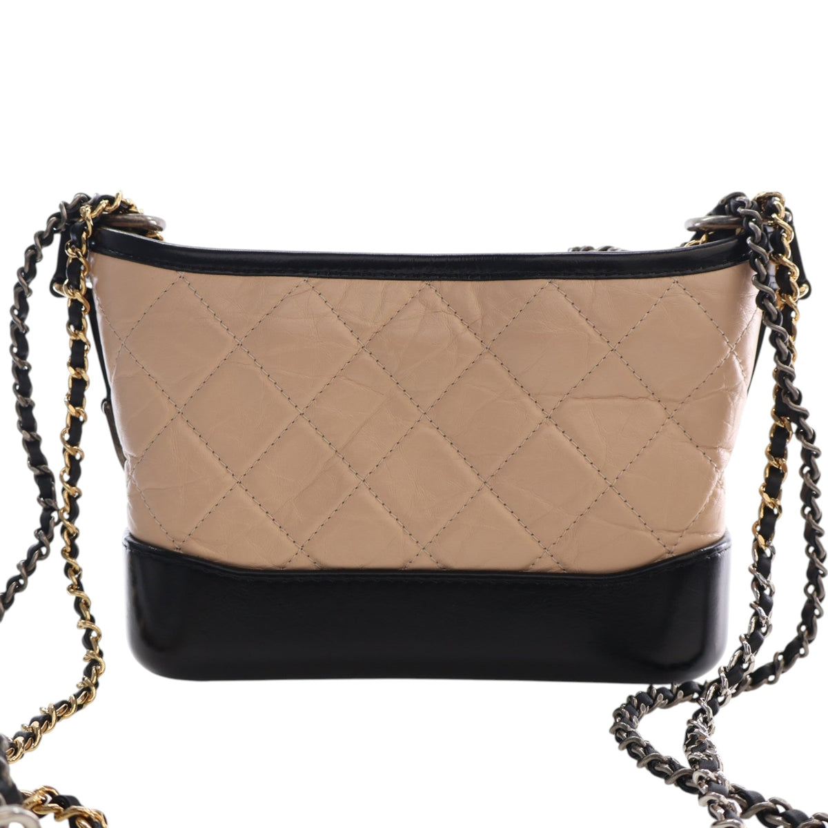 Chanel Small Quilted Aged Calfskin Gabrielle Hobo