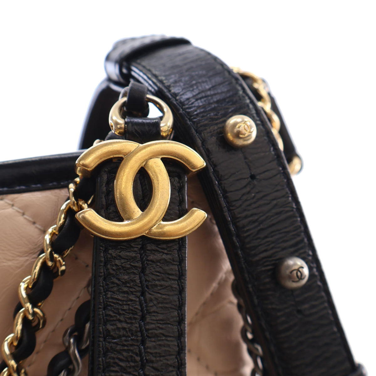 Chanel Small Quilted Aged Calfskin Gabrielle Hobo