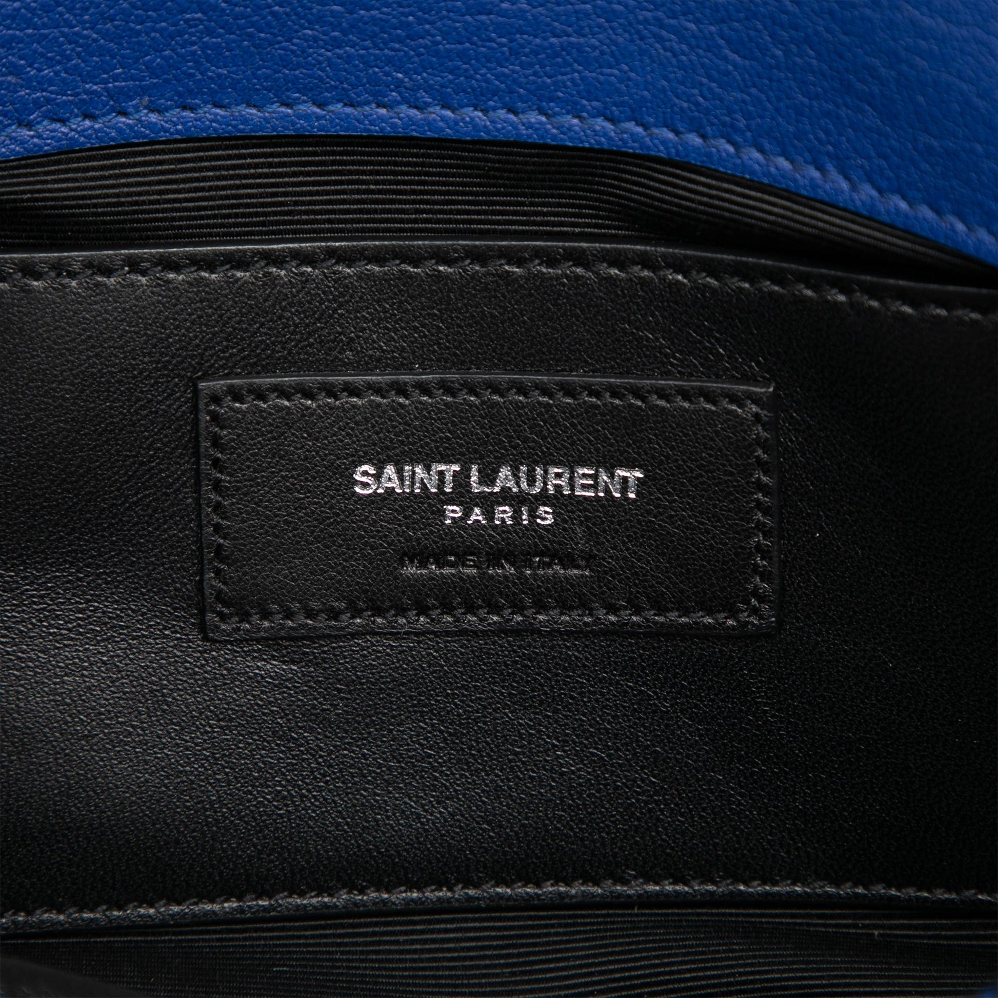 Saint Laurent Medium Quilted Chevron Sheepskin College Satchel