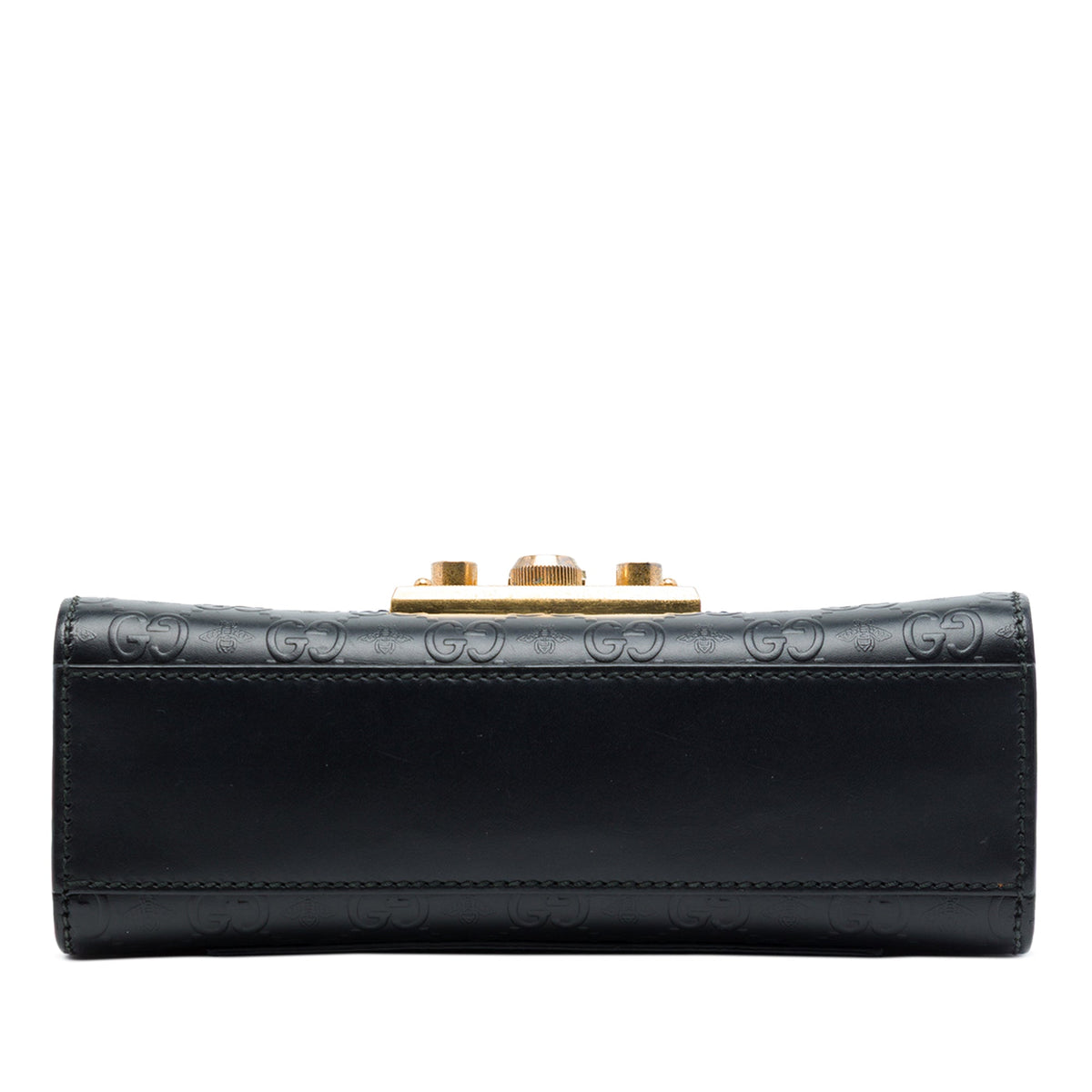 Gucci Small Guccissima Bee Padlock Crossbody