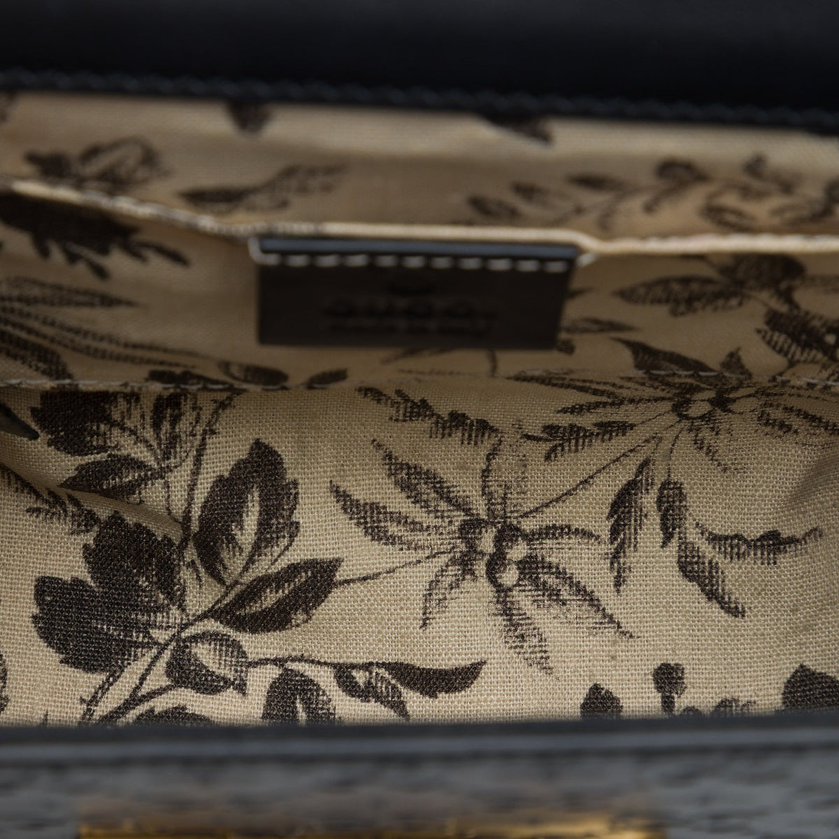 Gucci Small Guccissima Bee Padlock Crossbody