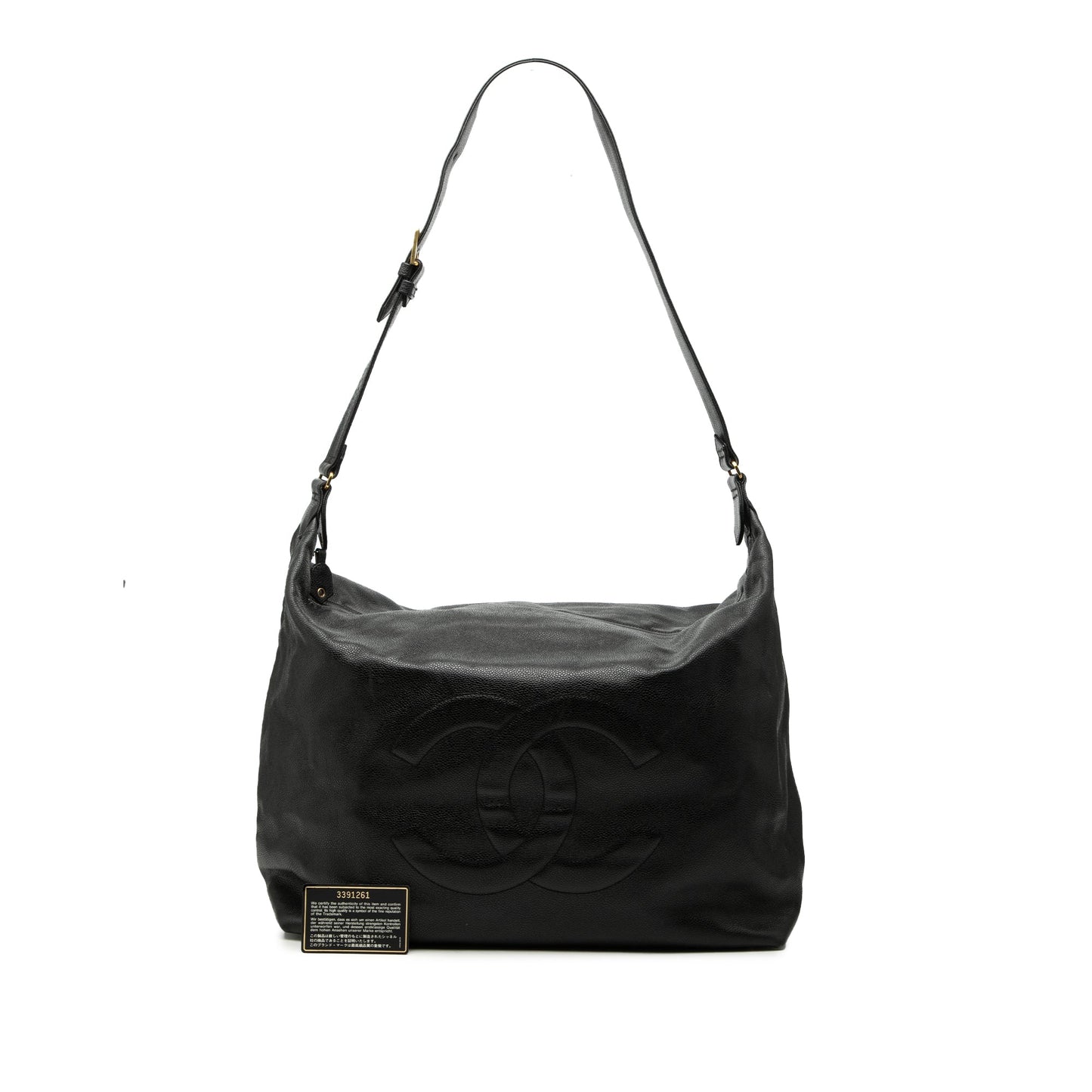 Chanel Large CC Caviar Hobo