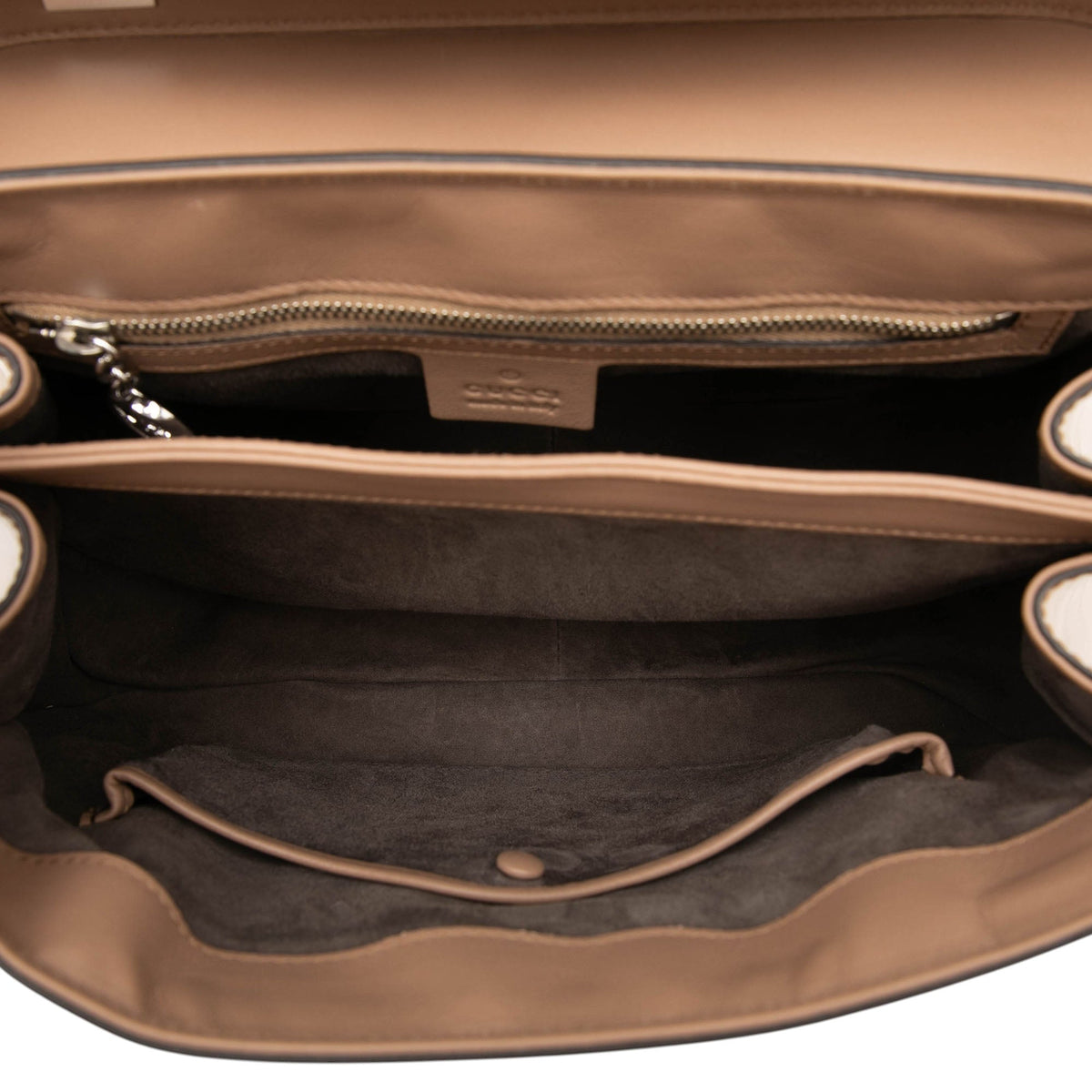 Gucci Medium Smooth Calfskin Bamboo Lady Lock Handbag