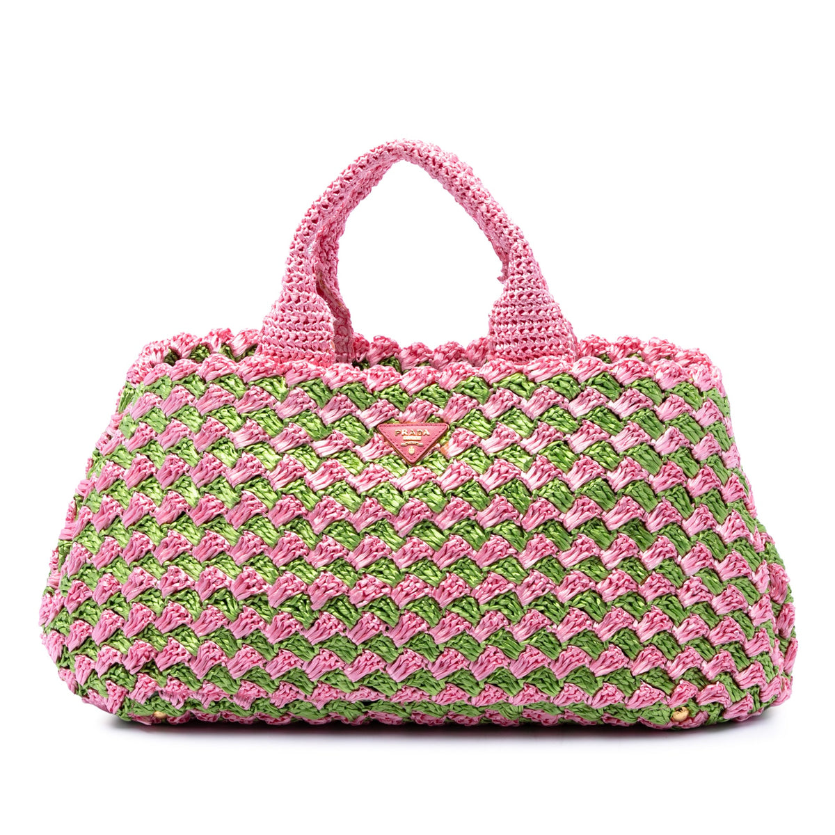 Prada Raffia Canapa Tote