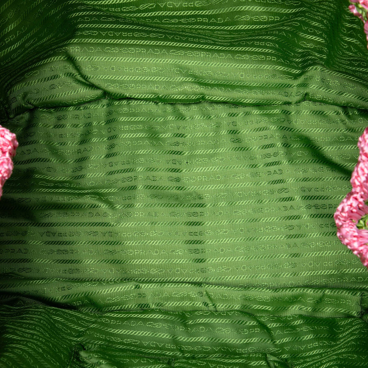 Prada Raffia Canapa Tote