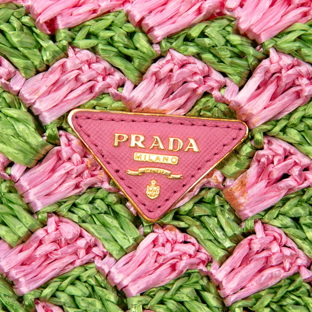 Prada Raffia Canapa Tote