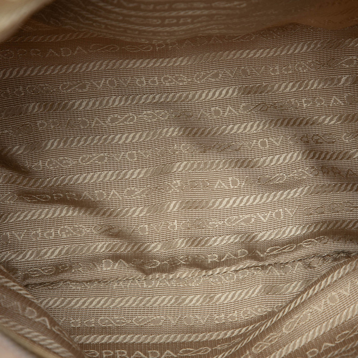 Prada Saffiano Trimmed Tessuto Shoulder Bag