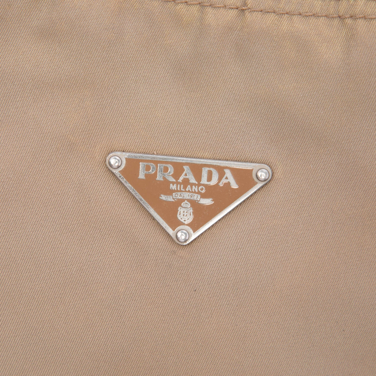 Prada Saffiano Trimmed Tessuto Shoulder Bag