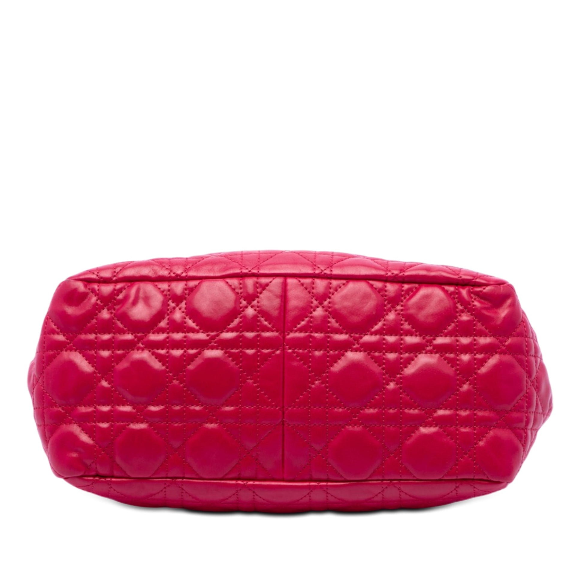 Dior Lambskin Cannage New Lock Whipstitch Chain Flap