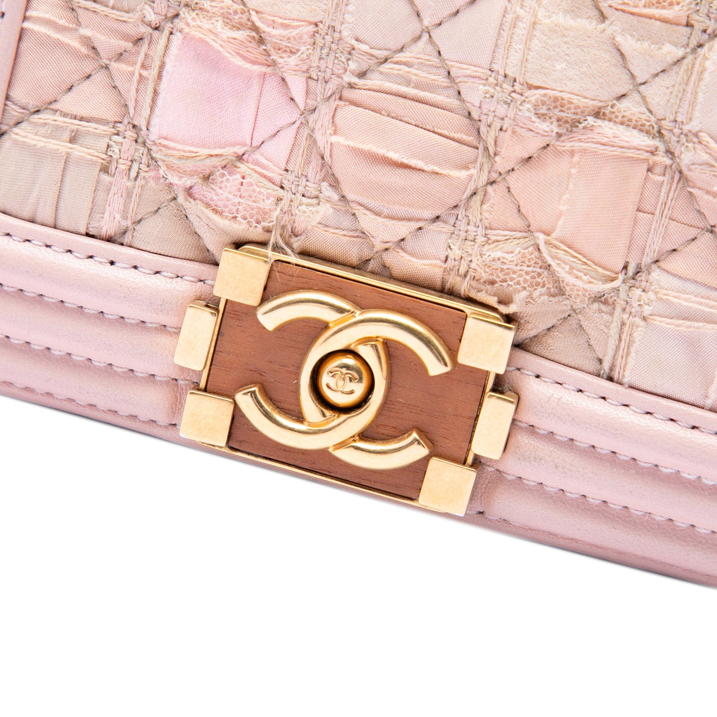 Chanel Mini Quilted Tweed and Lambskin Boy Flap