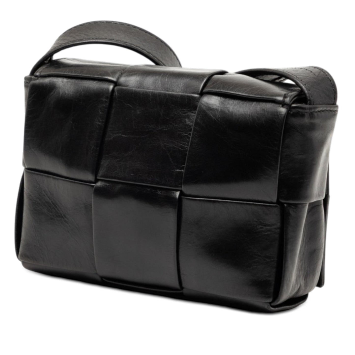 Bottega Veneta Candy Paper Calfskin Intrecciato Cassette Crossbody