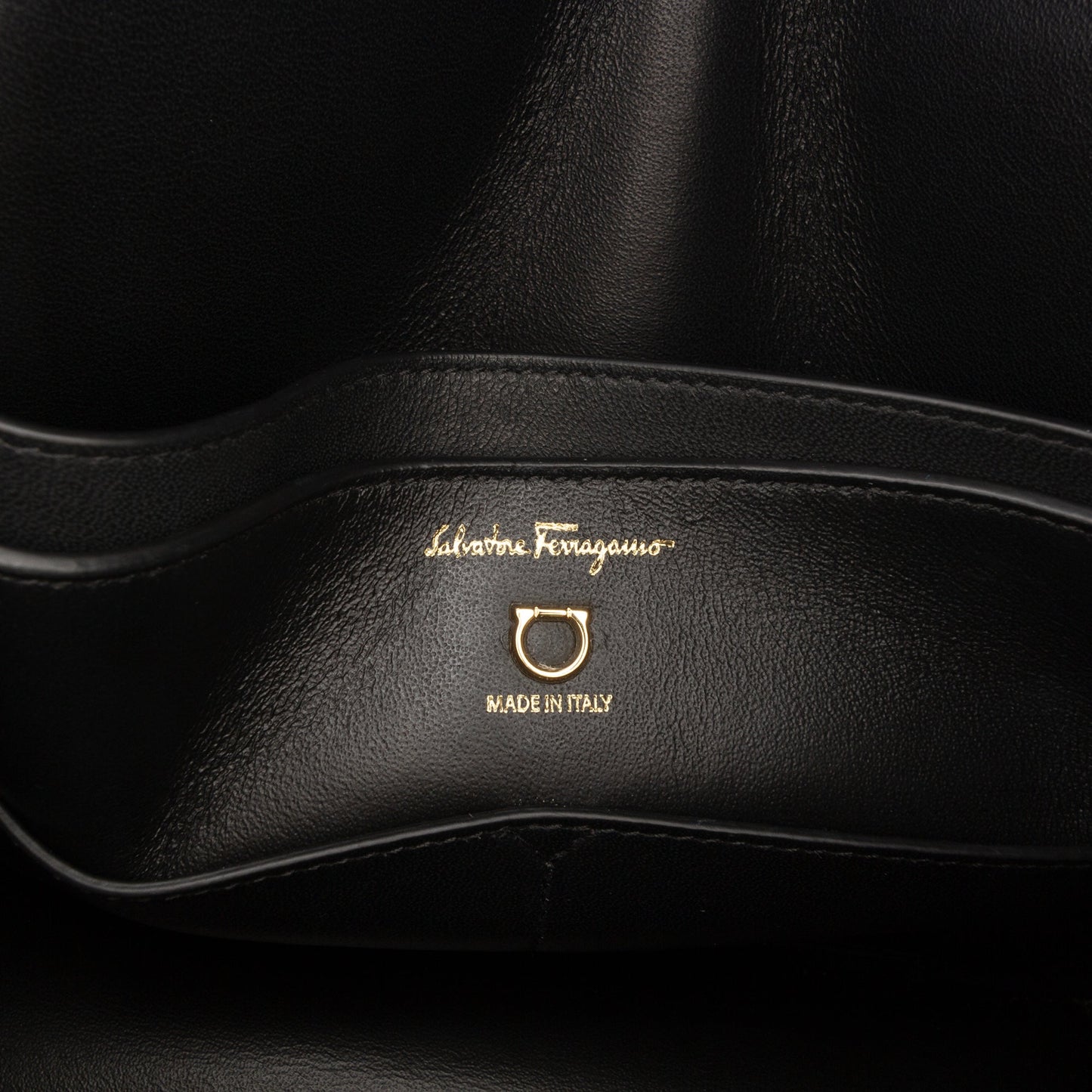 Ferragamo Leather Gancini Flap Crossbody
