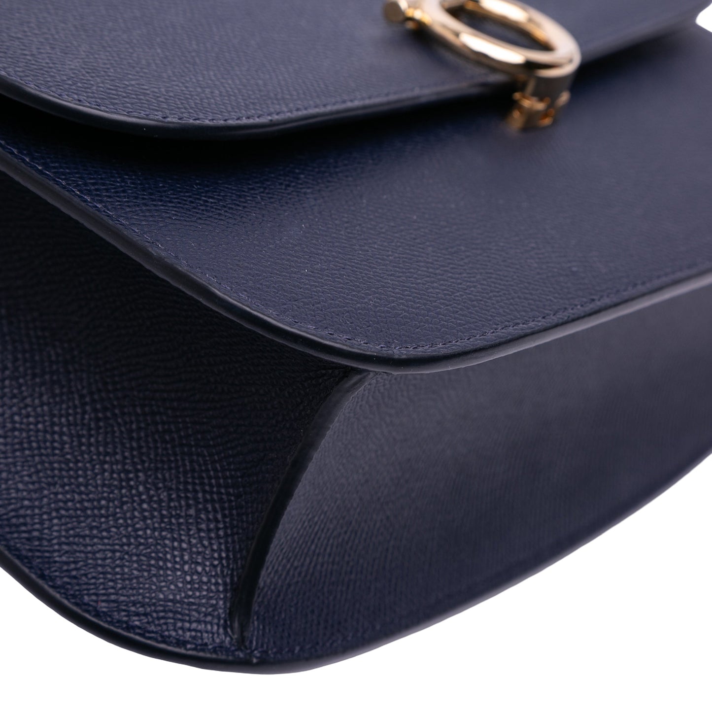 Ferragamo Leather Gancini Flap Crossbody