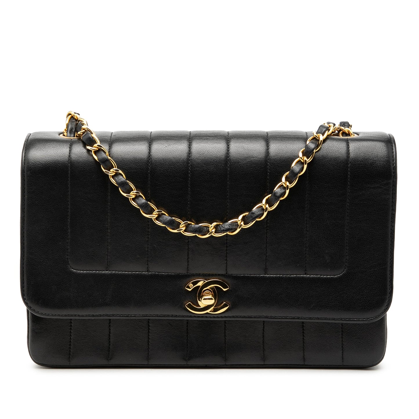 Chanel Medium Vertical Quilted Lambskin Mademoiselle Crossbody