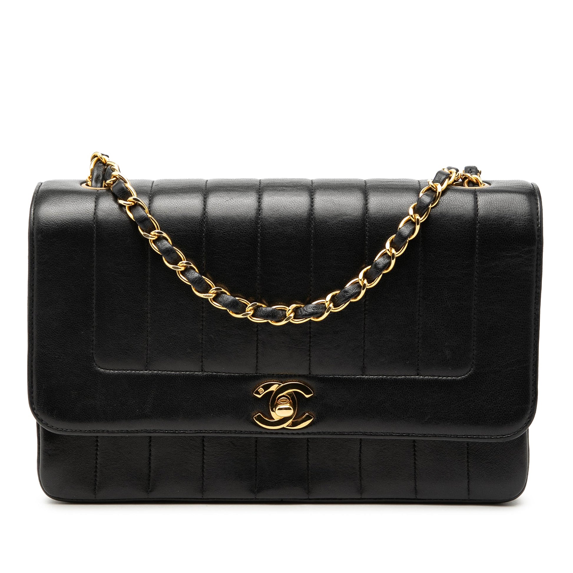 Chanel Medium Vertical Quilted Lambskin Mademoiselle Crossbody