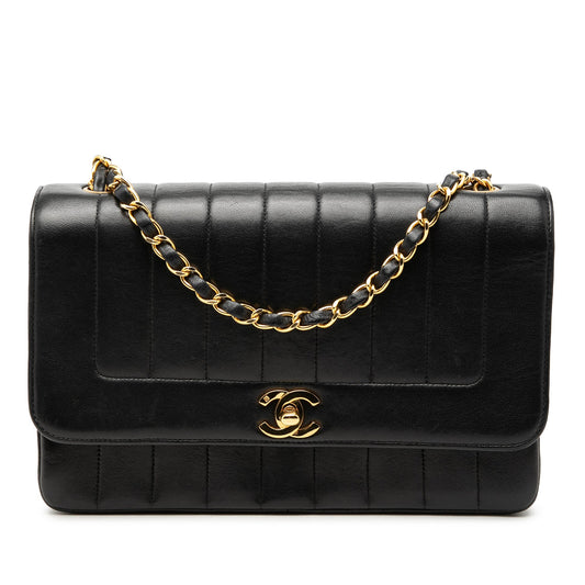 Chanel Medium Vertical Quilted Lambskin Mademoiselle Crossbody