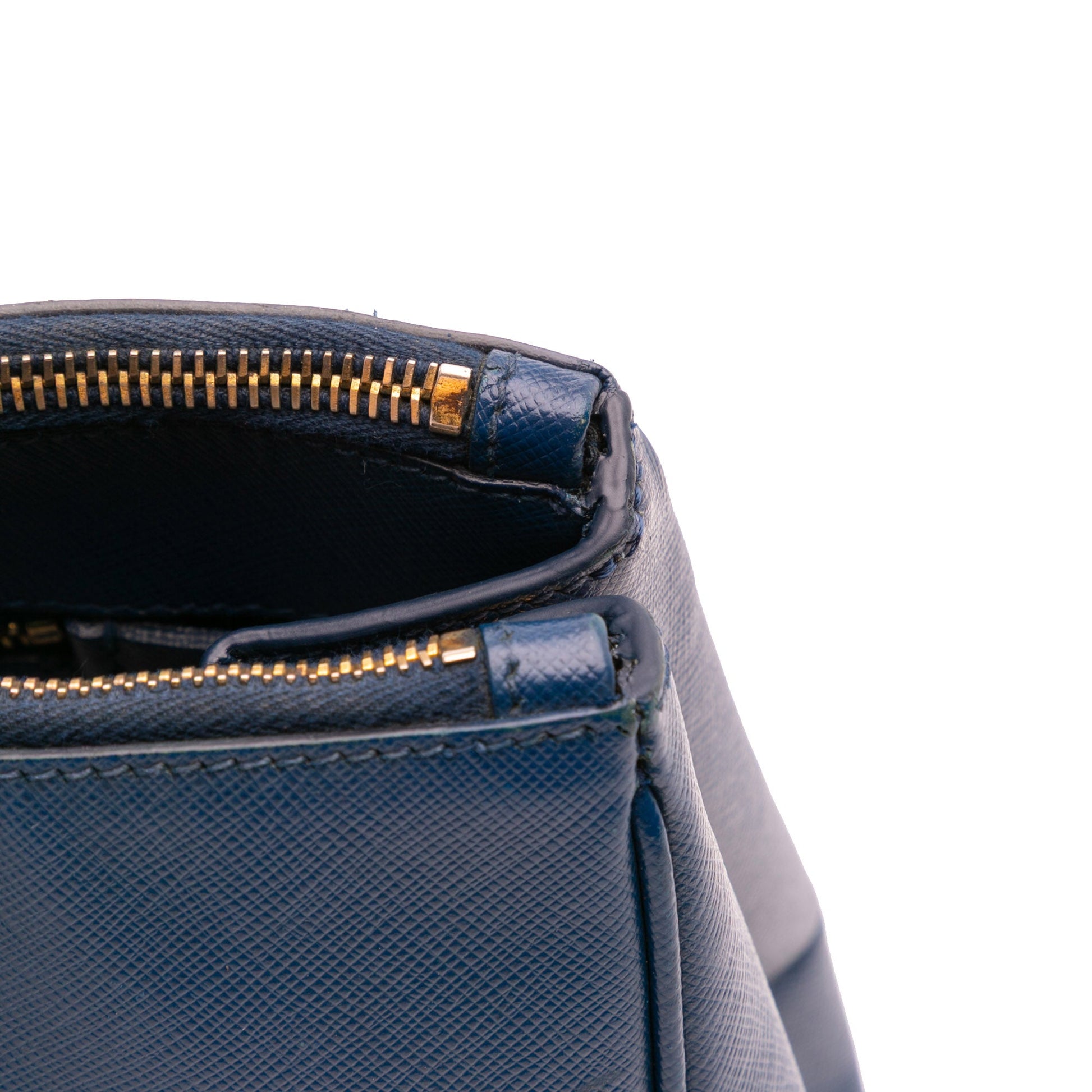 Prada Large Saffiano Lux Galleria Double Zip Tote