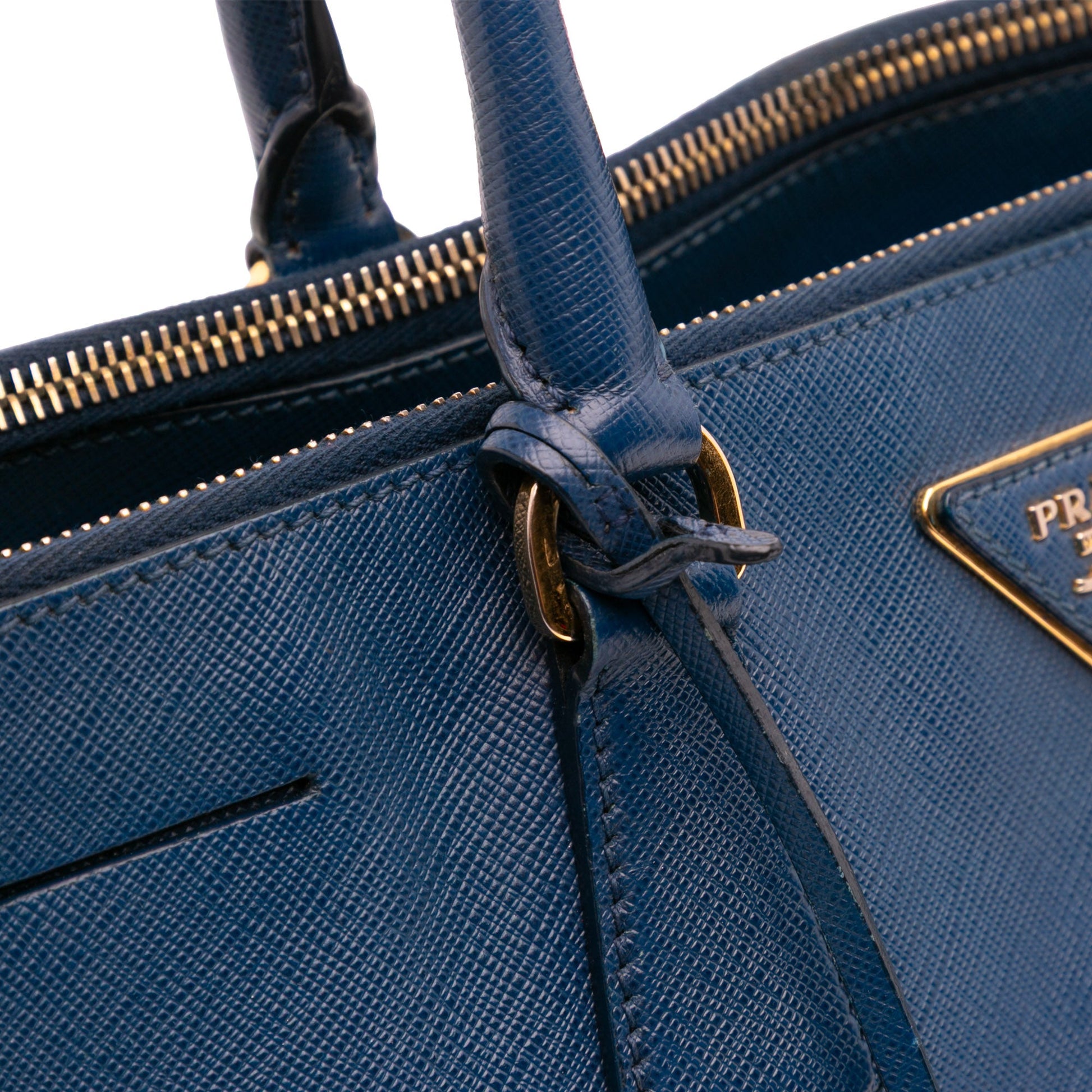 Prada Large Saffiano Lux Galleria Double Zip Tote