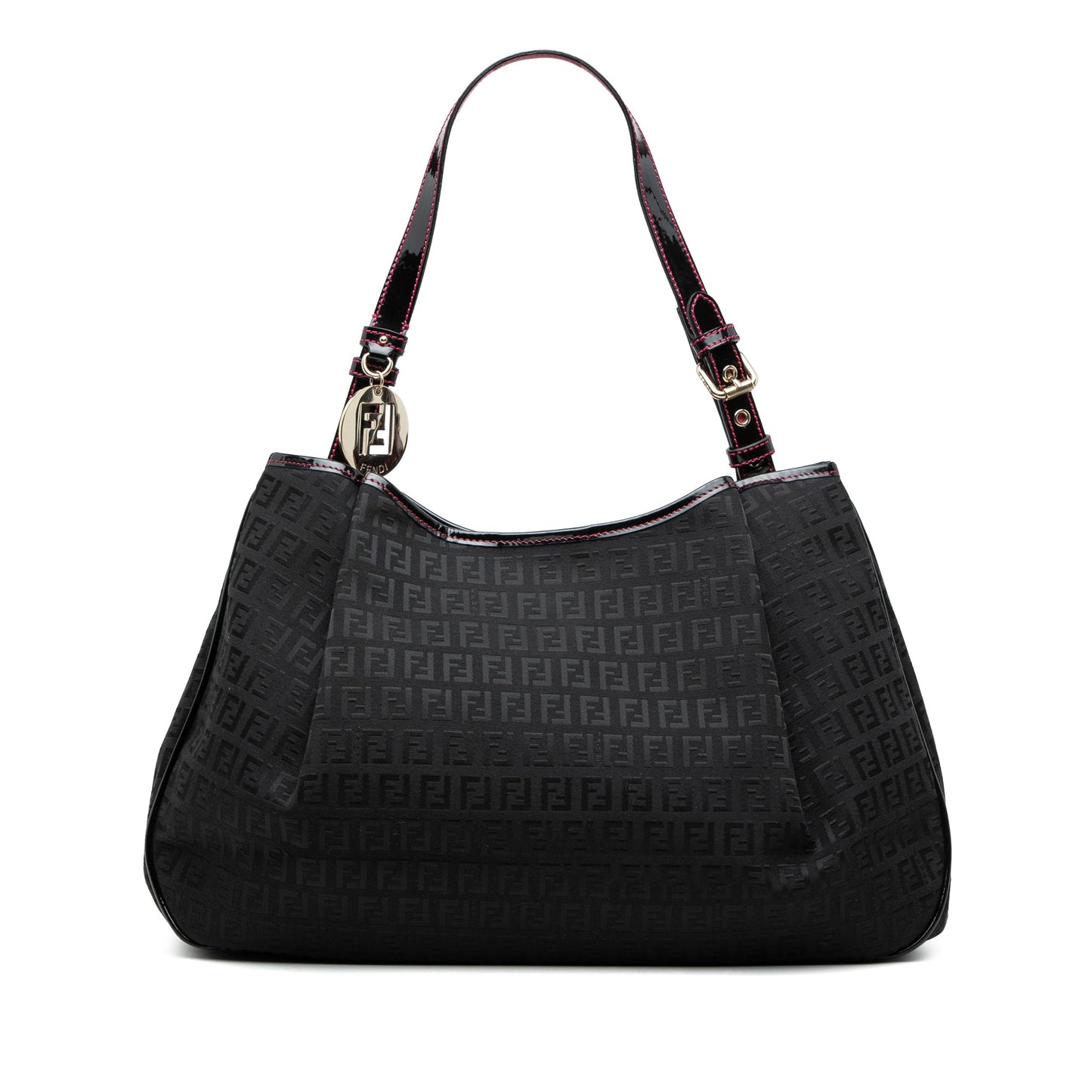 Fendi Zucchino Canvas Shoulder Bag