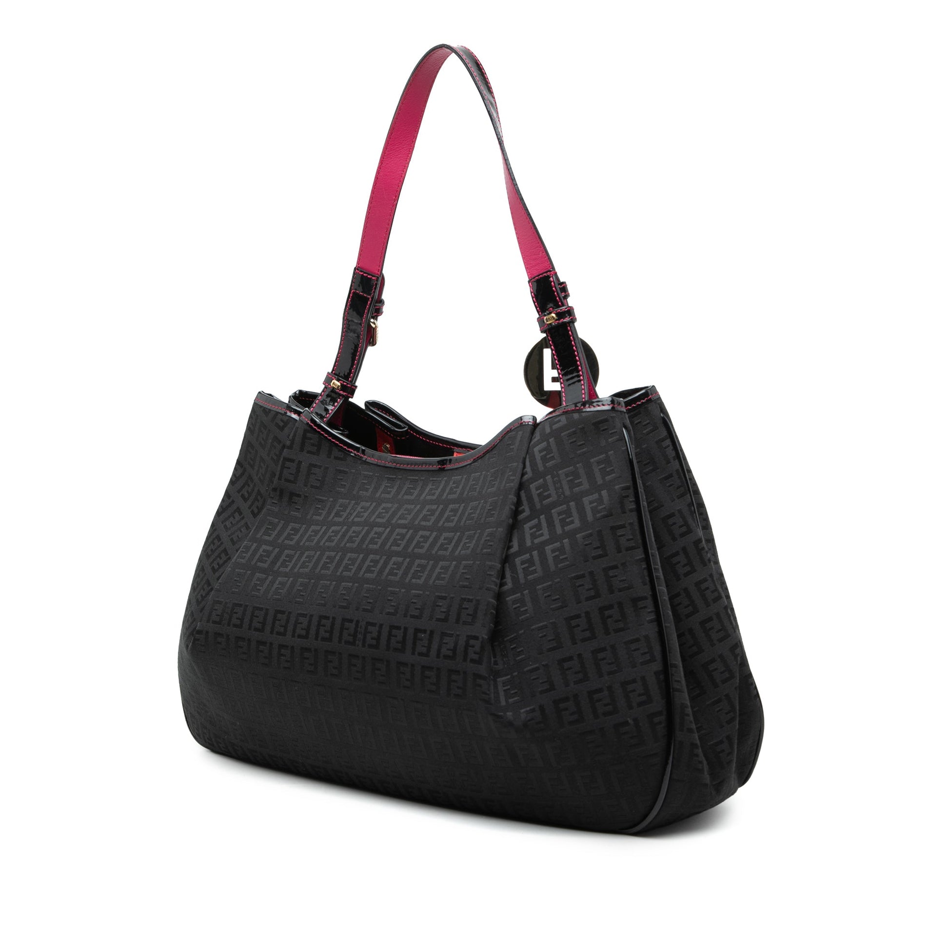 Fendi Zucchino Canvas Shoulder Bag
