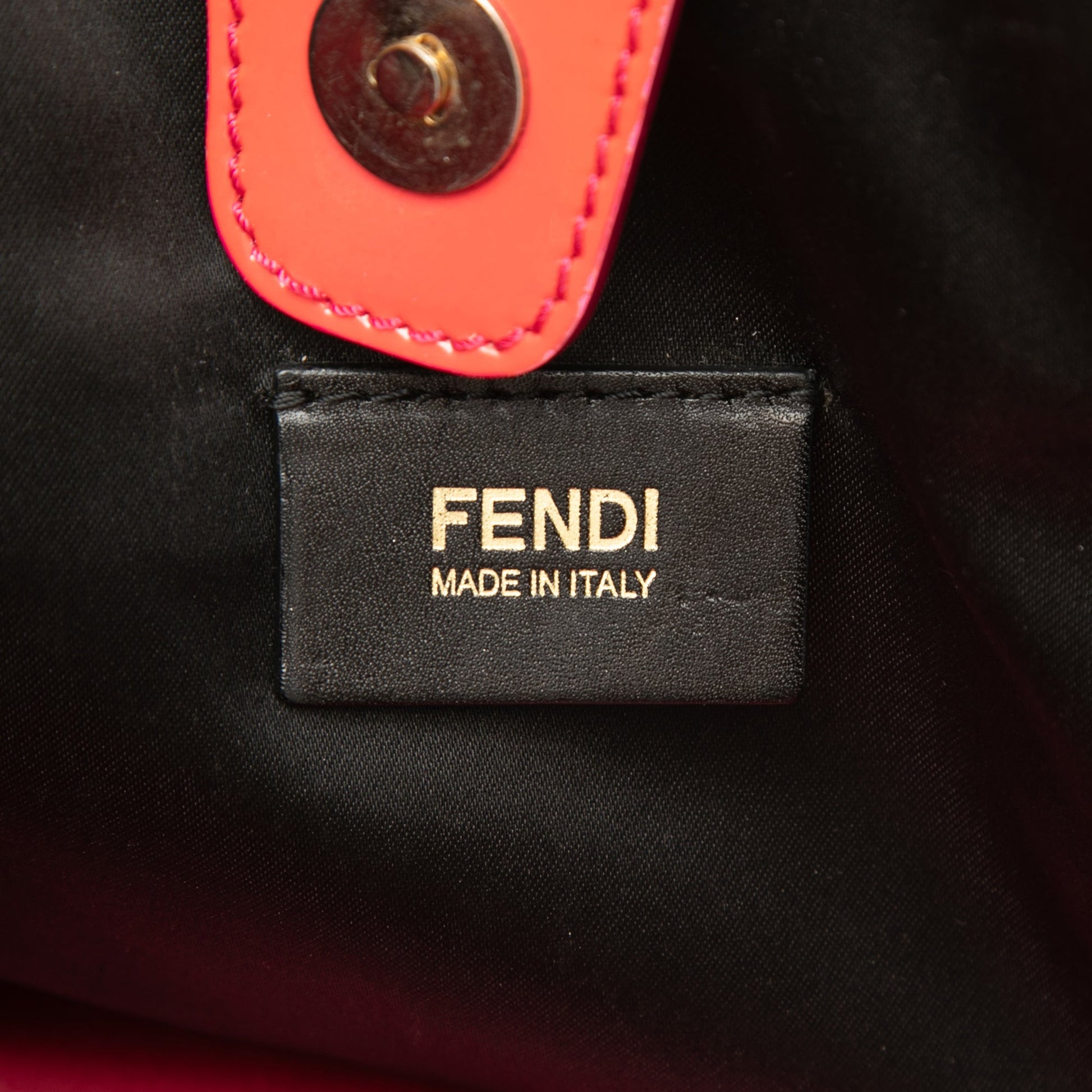 Fendi Zucchino Canvas Shoulder Bag