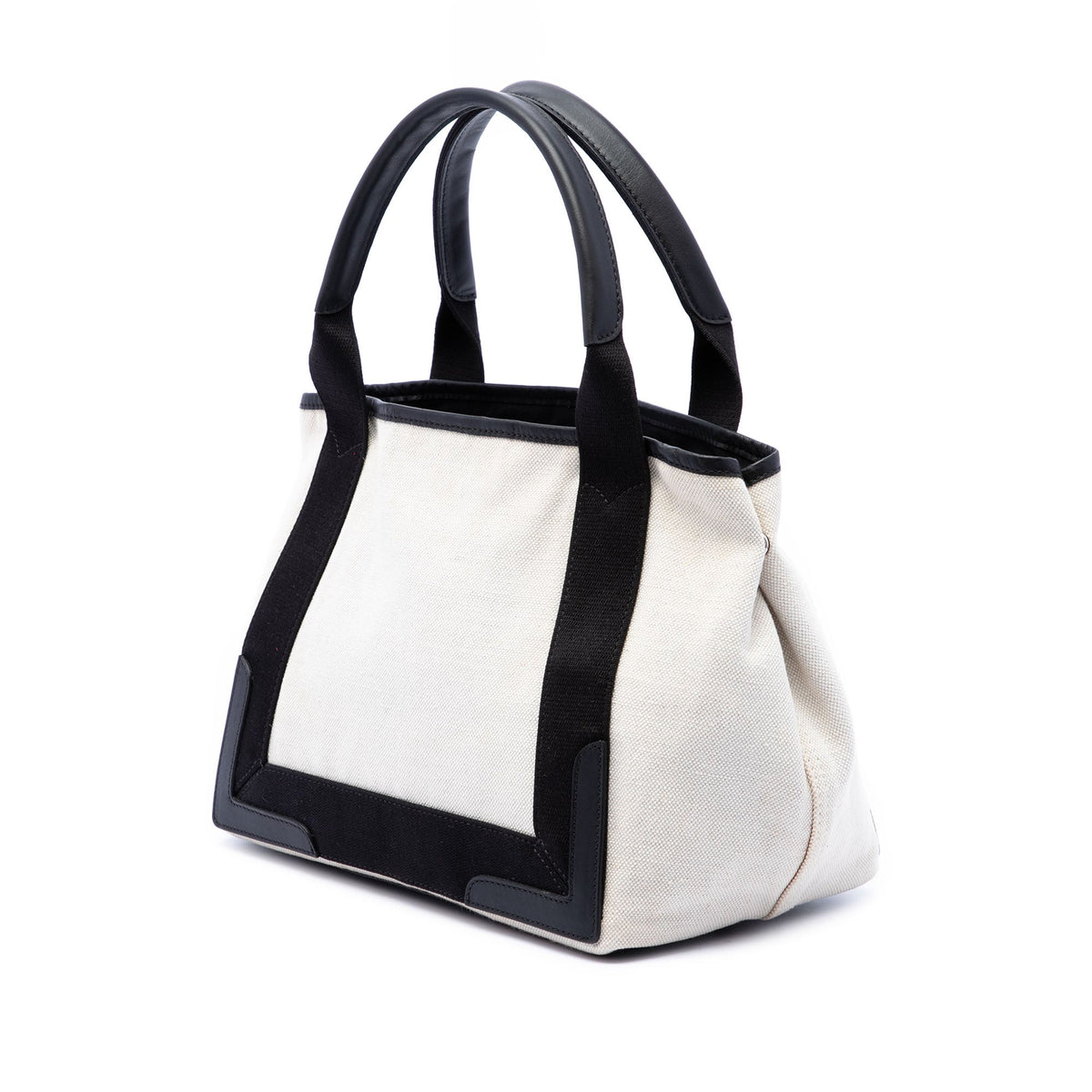 Balenciaga Canvas Navy Cabas Tote S